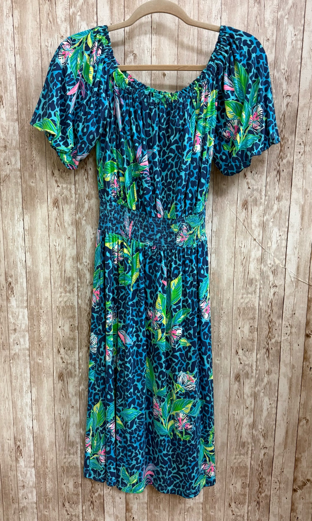 Size S LILLY PULITZER BLUE MULT FLORAL Dress