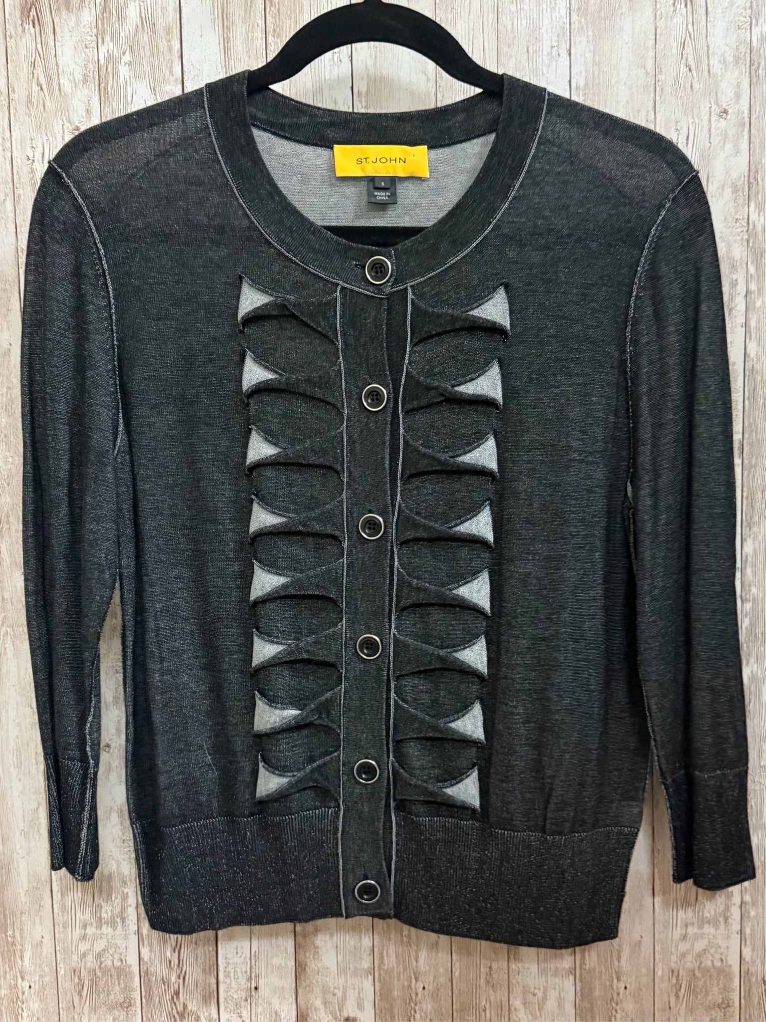 Size S ST JOHN GREY Cardigan