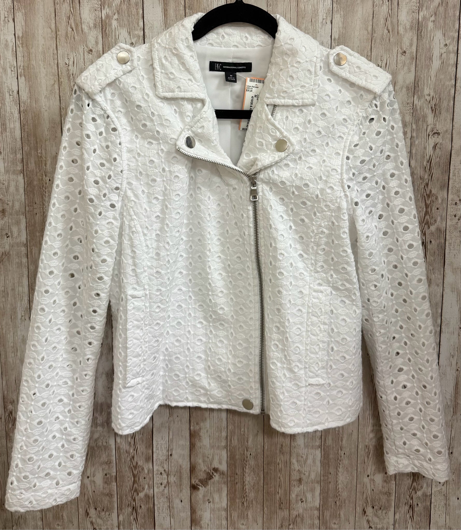 Size M INC White Jacket
