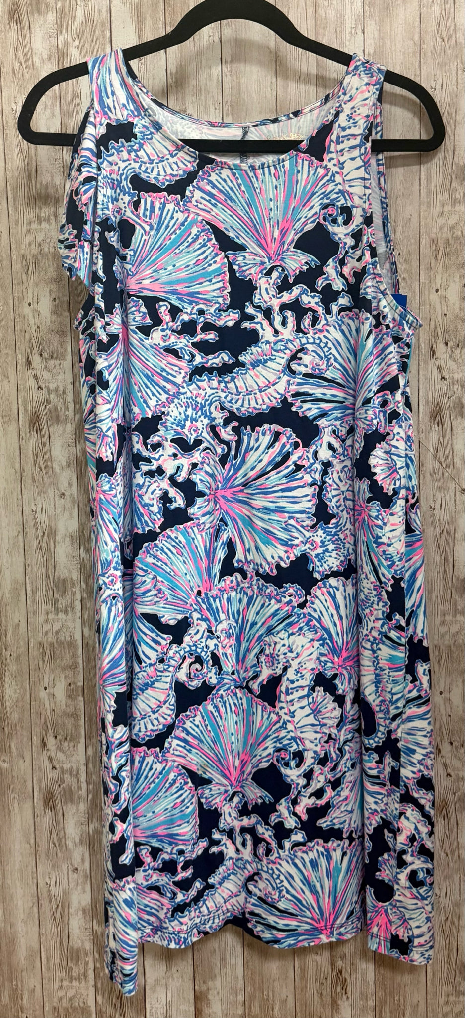 Size L LILLY PULITZER BLUE MULTI Dress