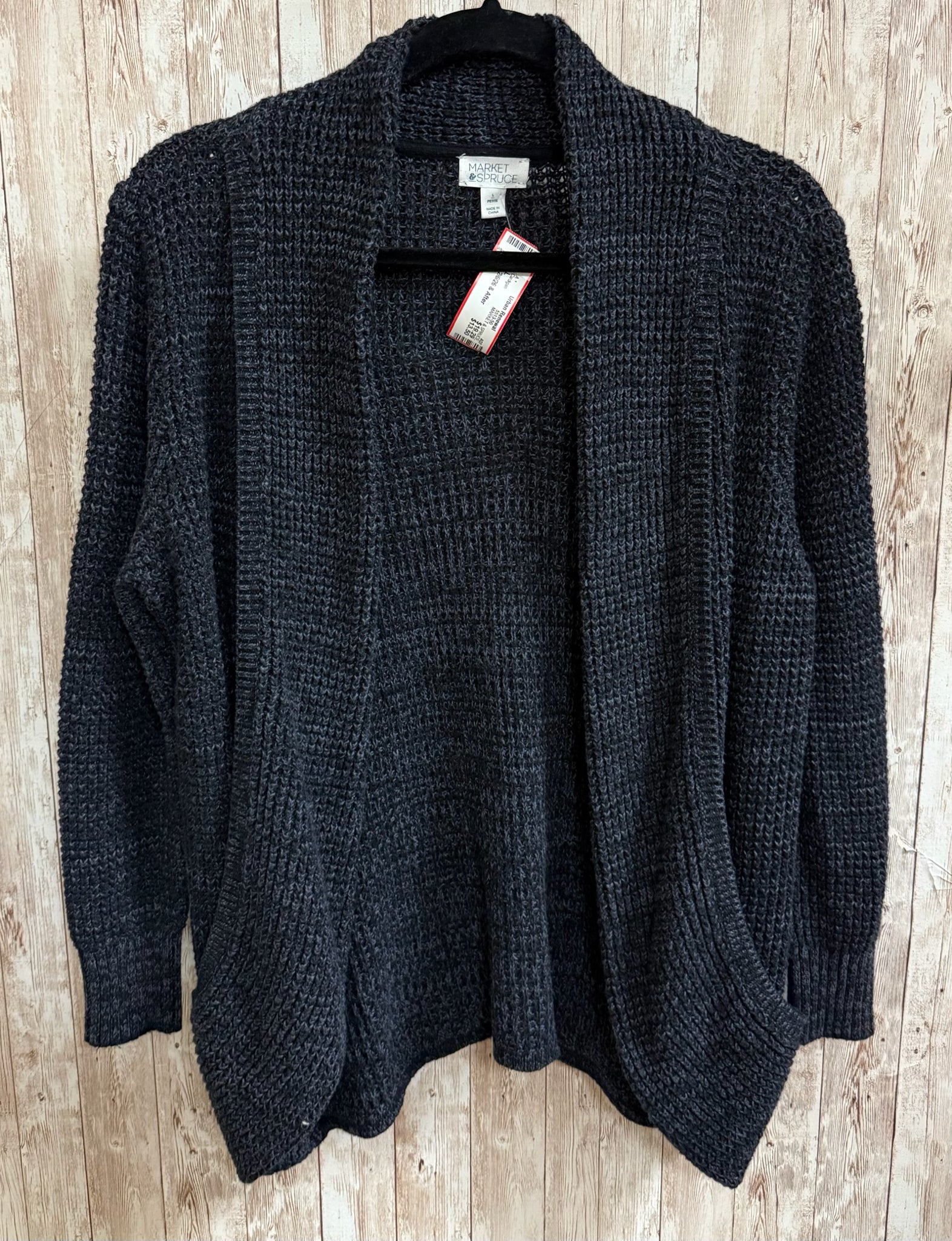 Size L MARKET & SPRUCE Charcoal Cardigan
