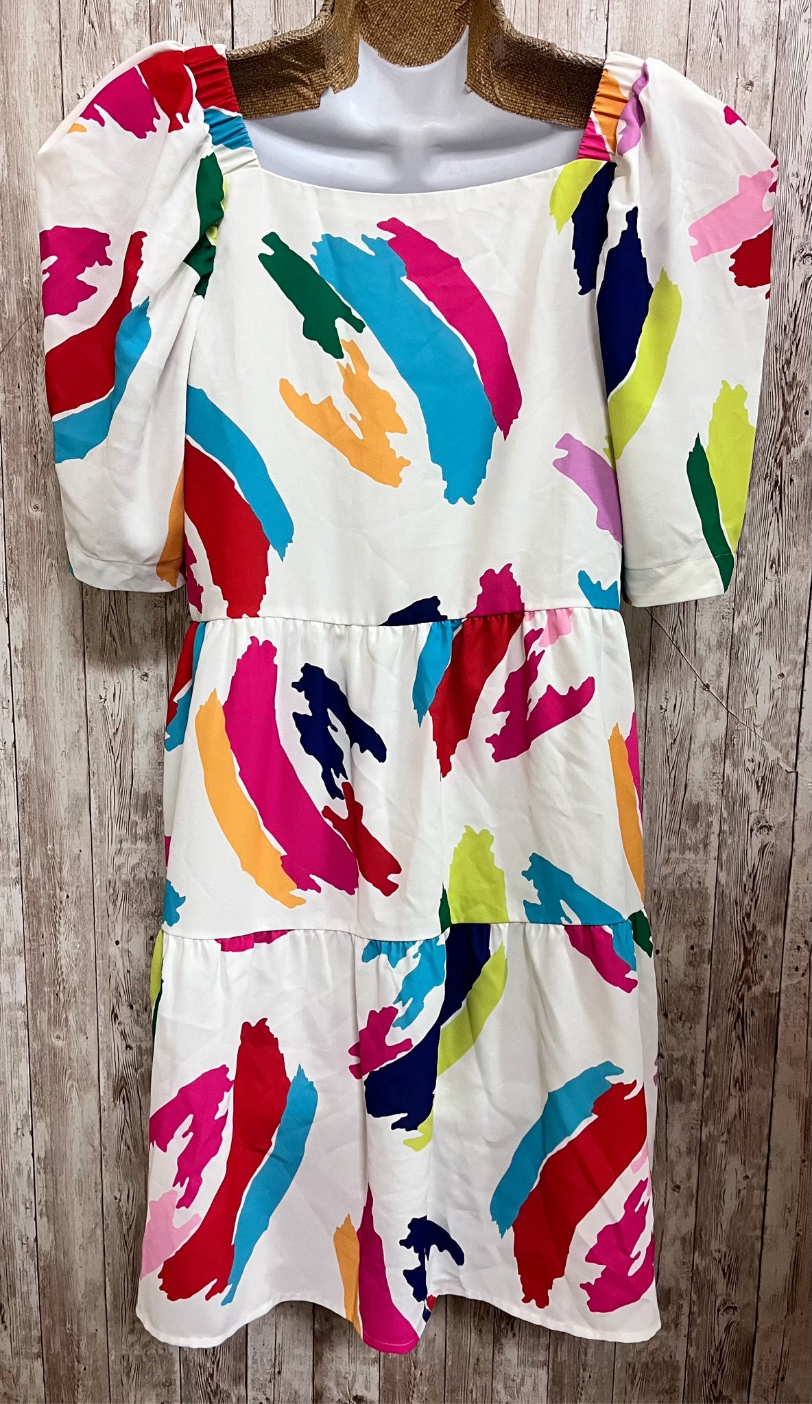 CROSBY Size XS CREAM AND PINK FLORAL Dress