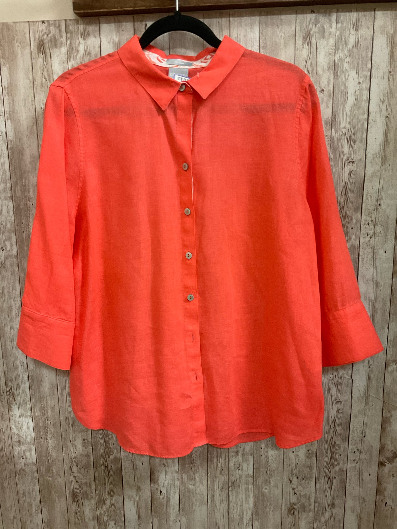 Size L CHICO'S Orange Blouse