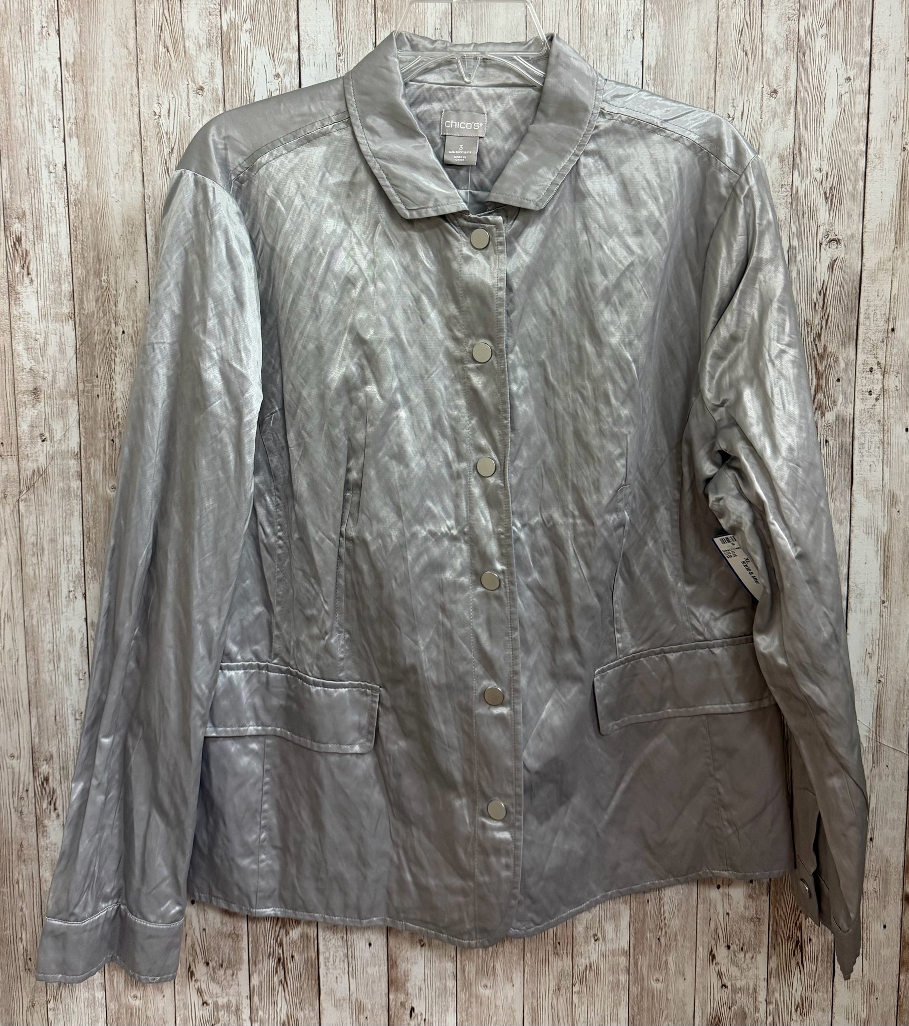 Size XL CHICO'S GREY Jacket