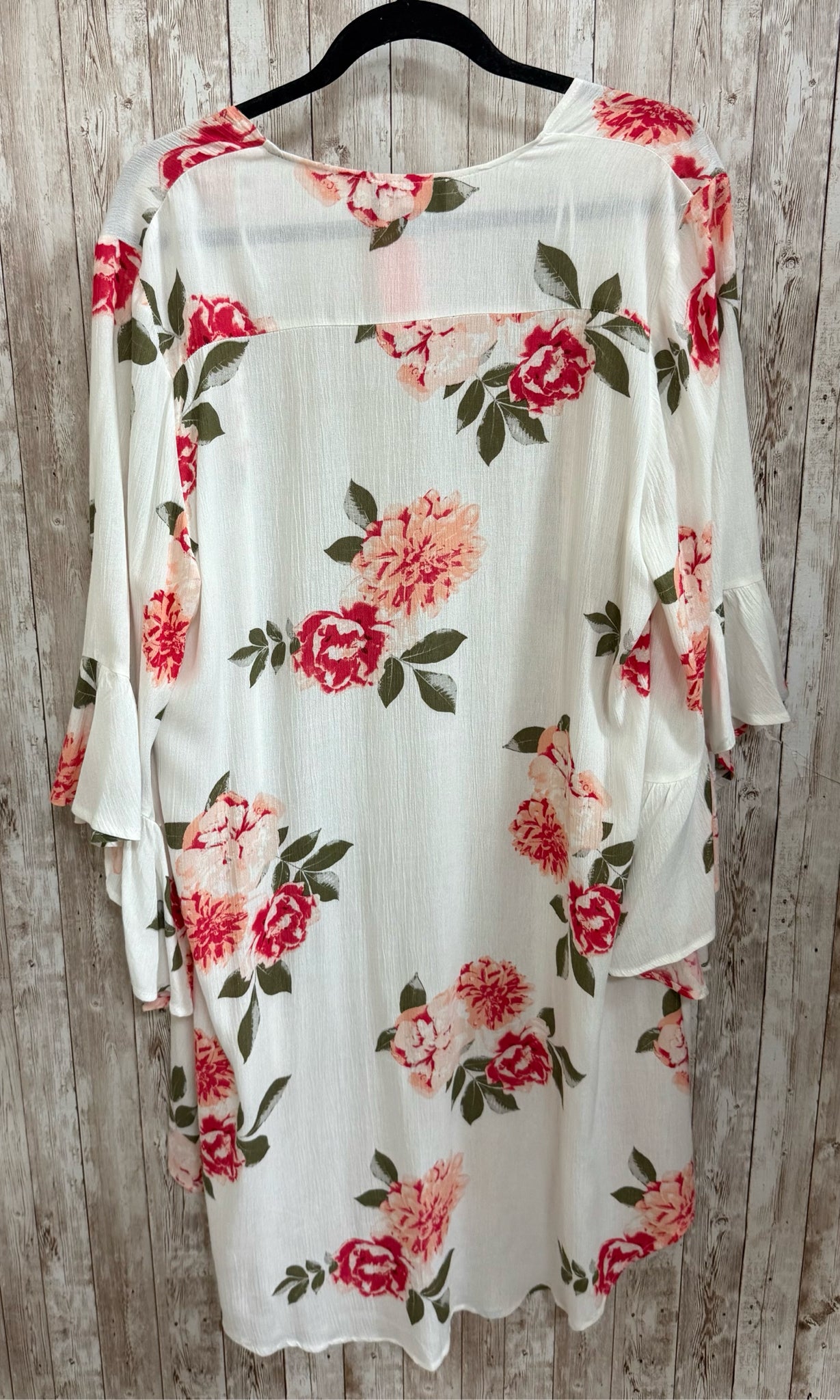 Size S HUDSON GRAY WHITE FLORAL Duster