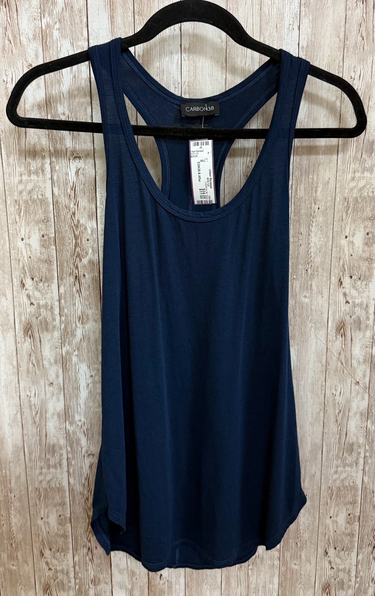 Size S CARBON 38 Navy Top