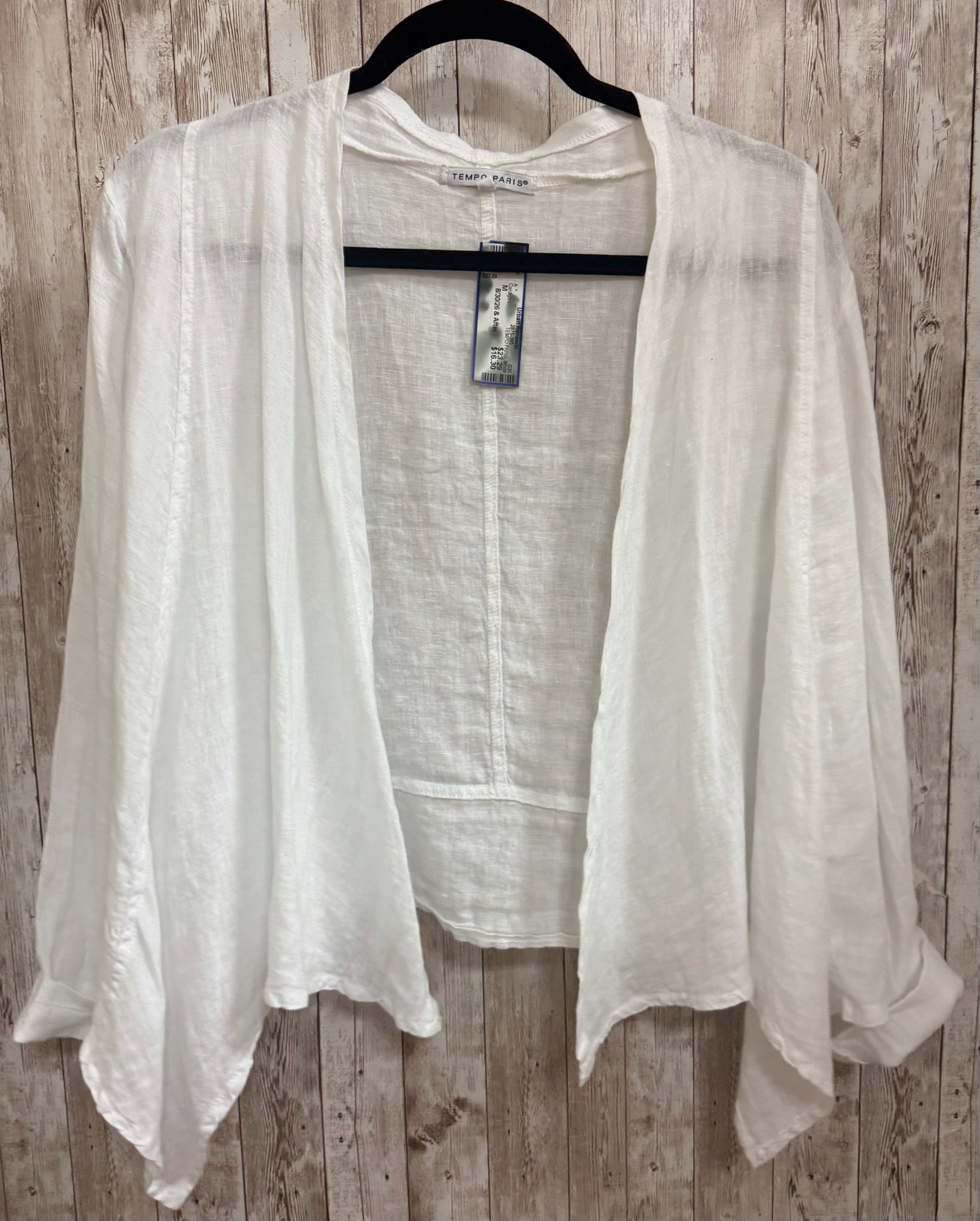 Size M TEMPO PARIS White Cardigan