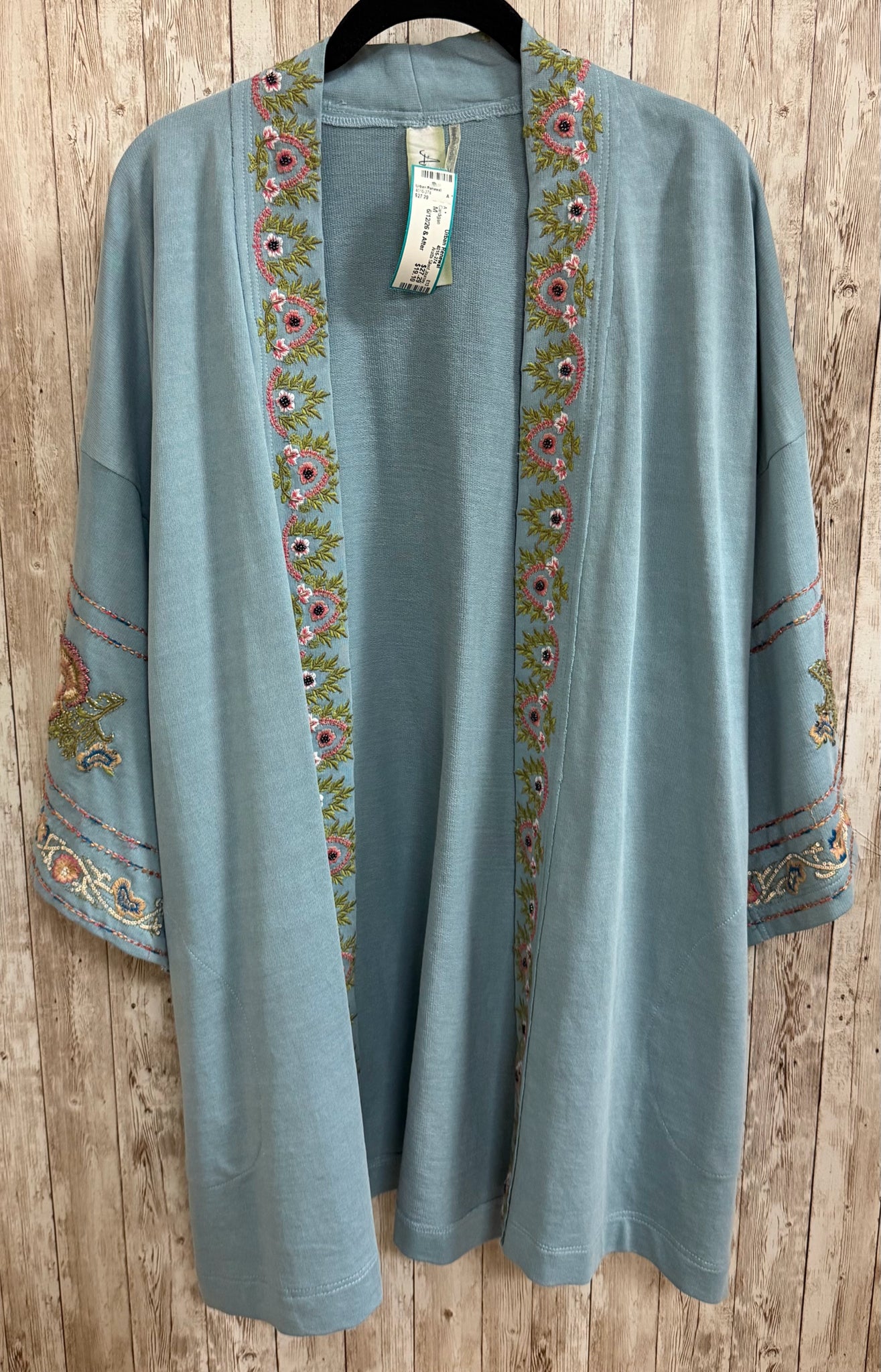 Size M Aratta Silent Journey Blue Cardigan