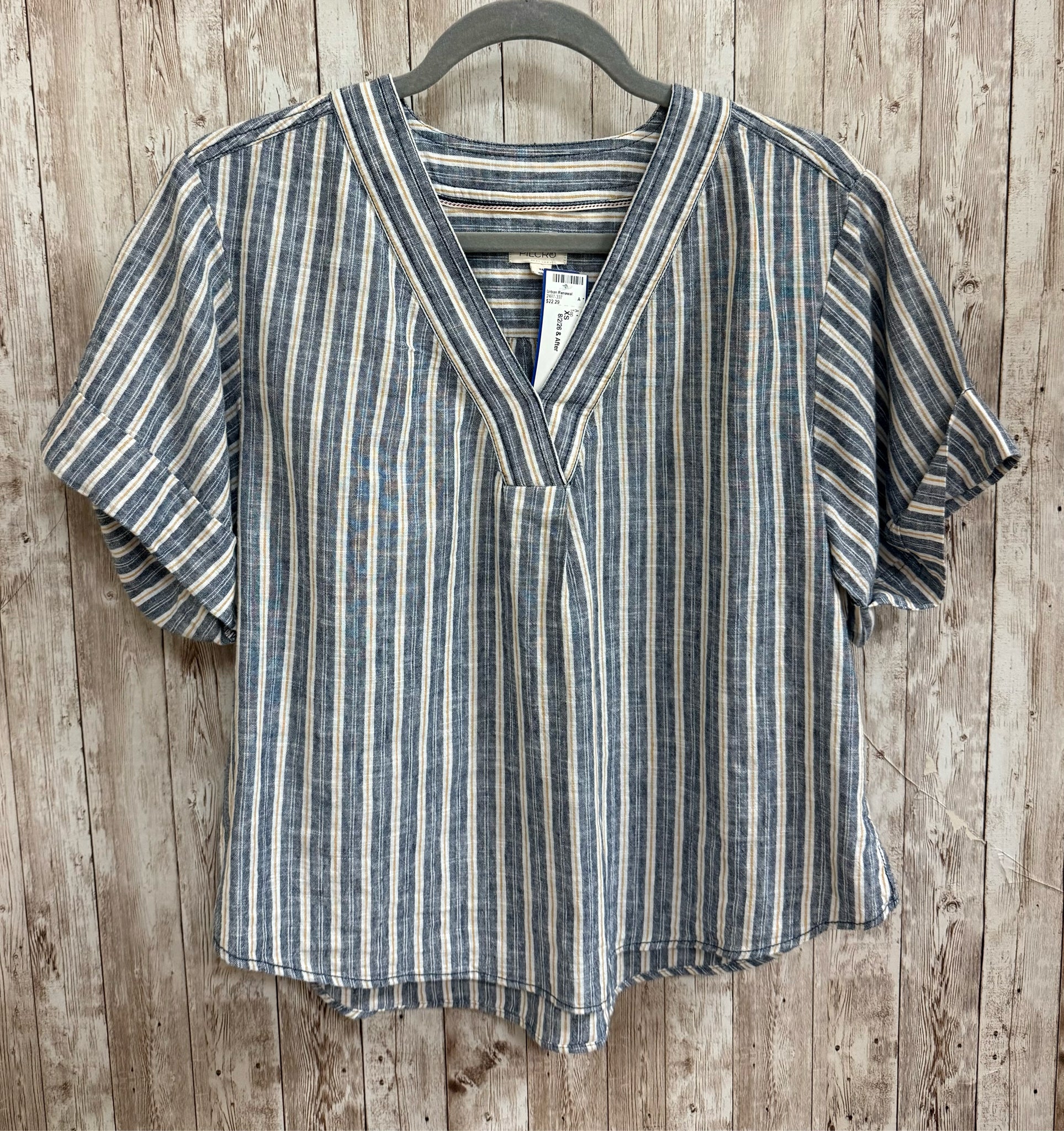 Size XS PILCRO BLUE STRIPE Top