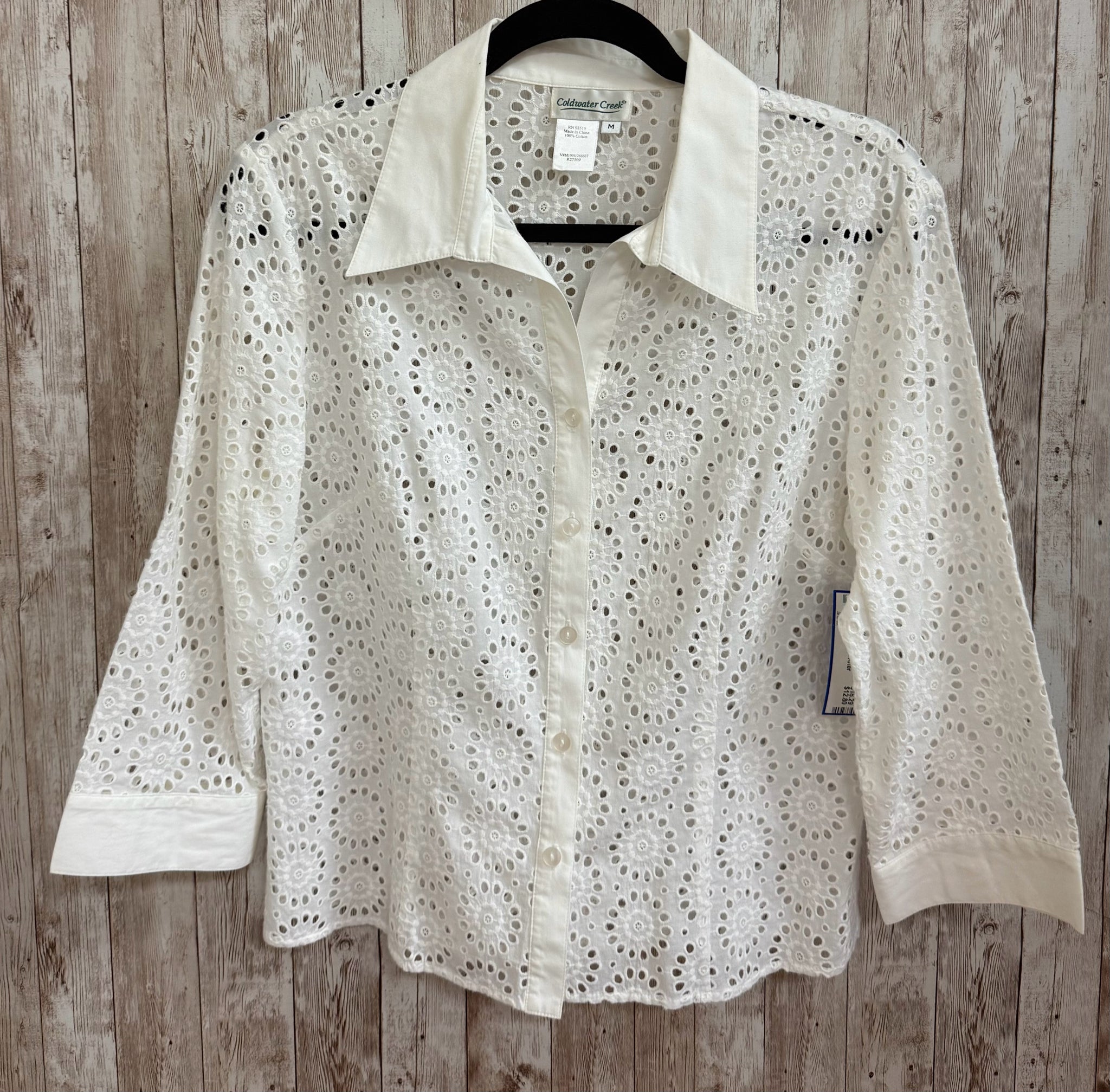 Size M COLDWATER CREEK White Top