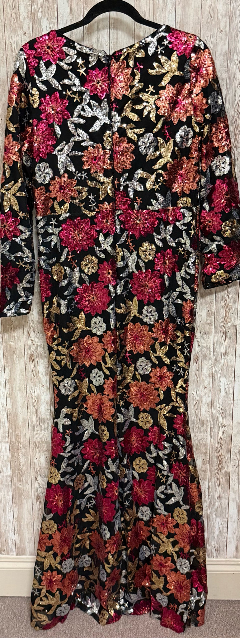 Size XL MISS ORD BLACK FLORAL Dress