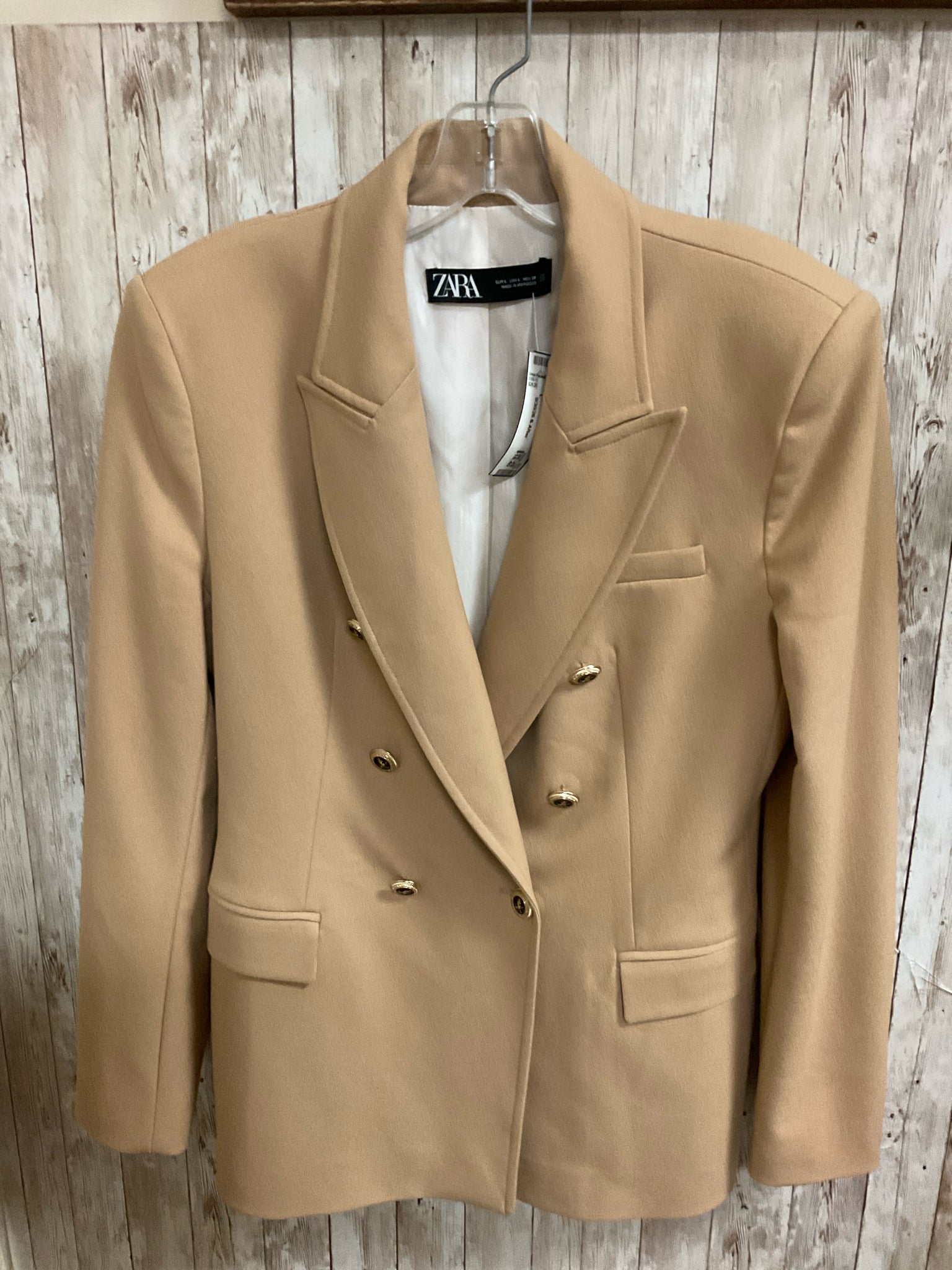 Size L ZARA Tan Blazer