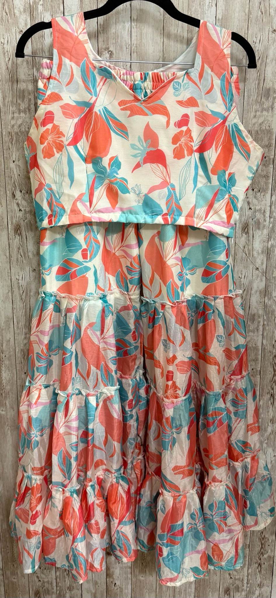 Size L INDYA LUXE BEIGE & ORANGE 2 PC PANT SET