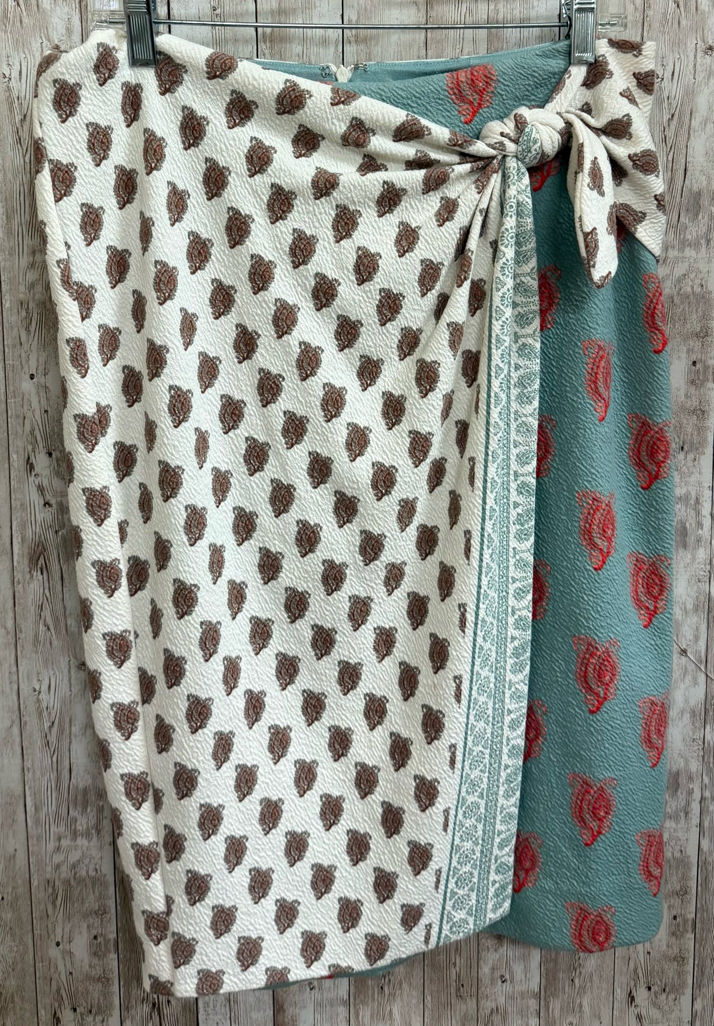 Size 12 MAEVE TEAL AND WHITE Skirt