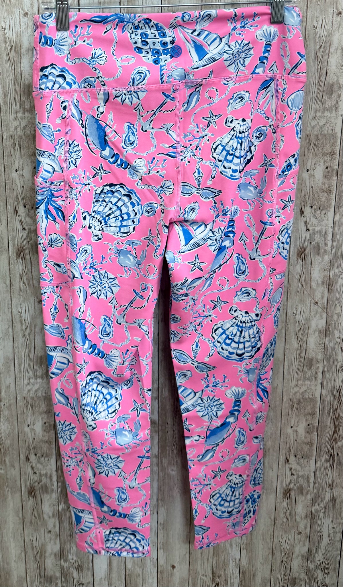 Size L LILLY PULITZER PINK AND BLUE Leggings