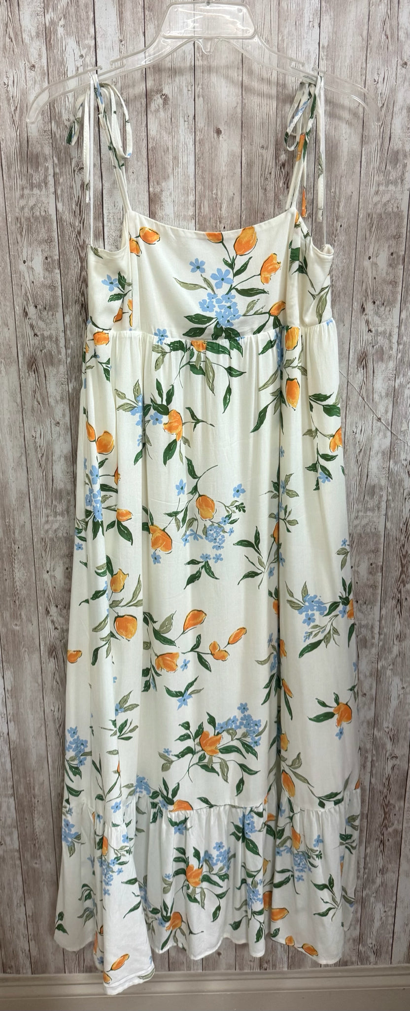Size S RE BLU Beige Print Dress