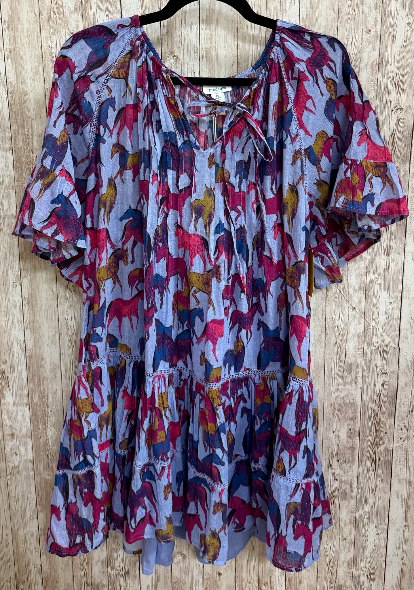 SUNDANCE PURPLE AND PINK Women Size PL Tunic