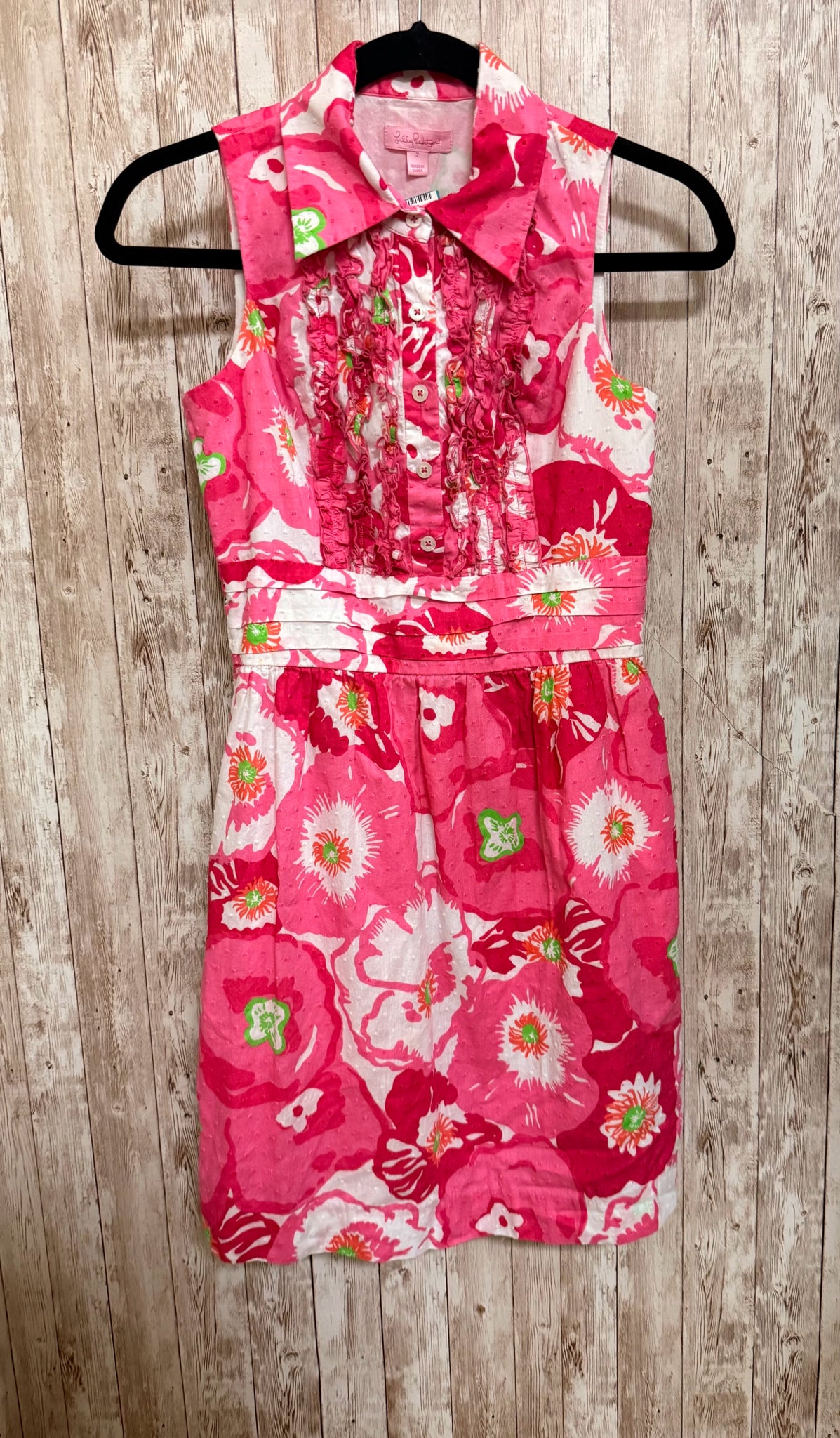 Size 2 LILLY PULITZER Pink Print Dress