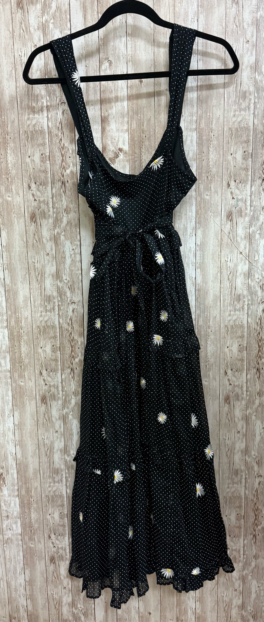 Size M FREE PEOPLE BLACK POLKADOT Dress