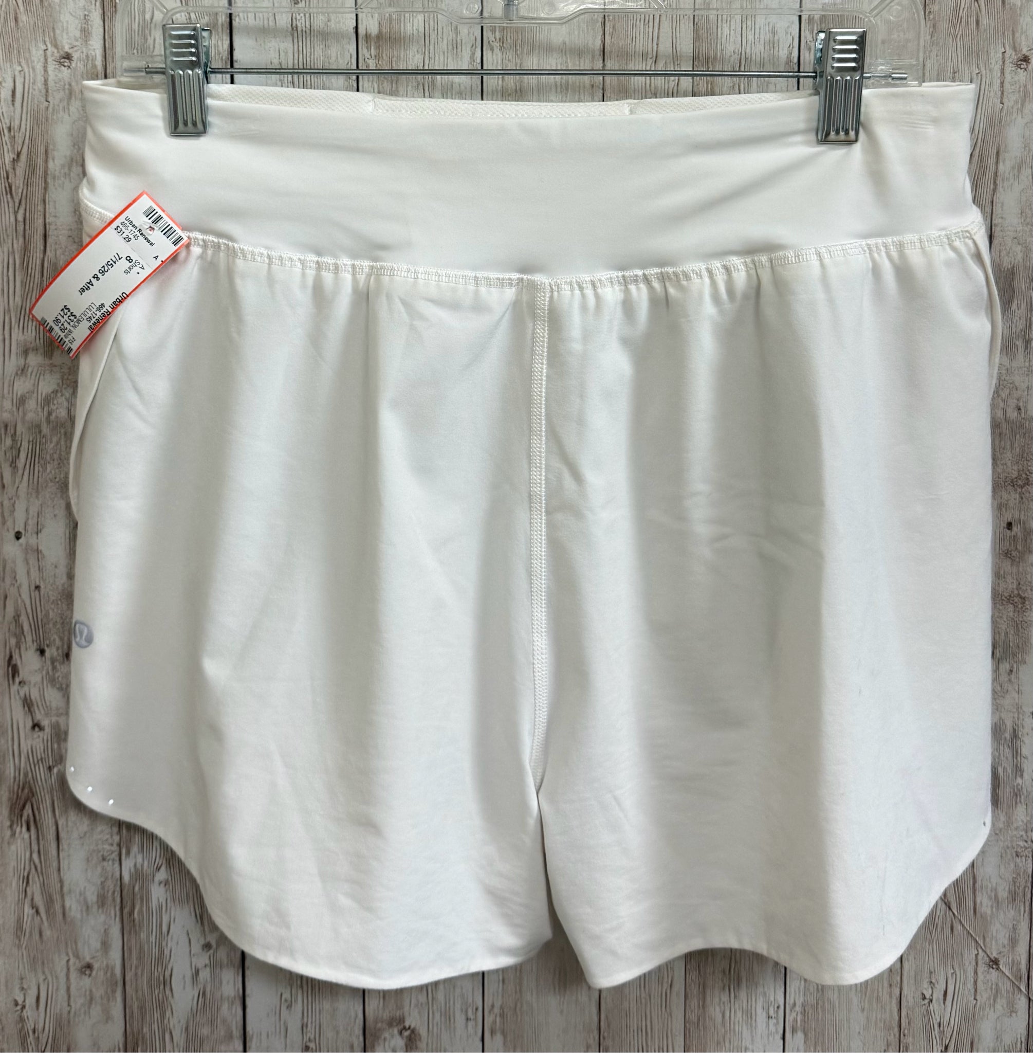 Size 8 LULULEMON White Shorts