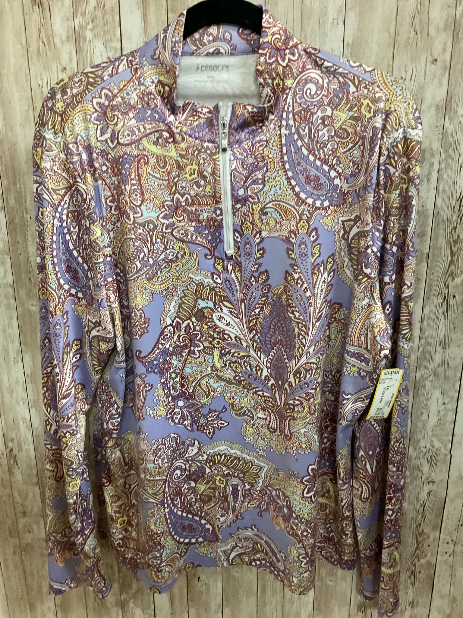 Size XXL ACEGOLFS VIOLET PRINT Top