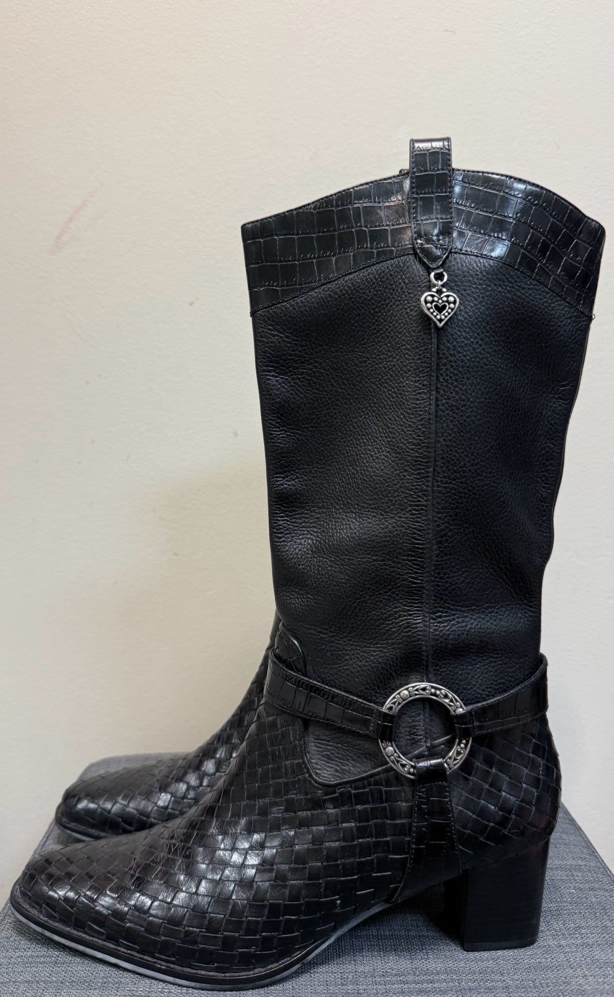 BRIGHTON 11 BLACK LEATHER Boots