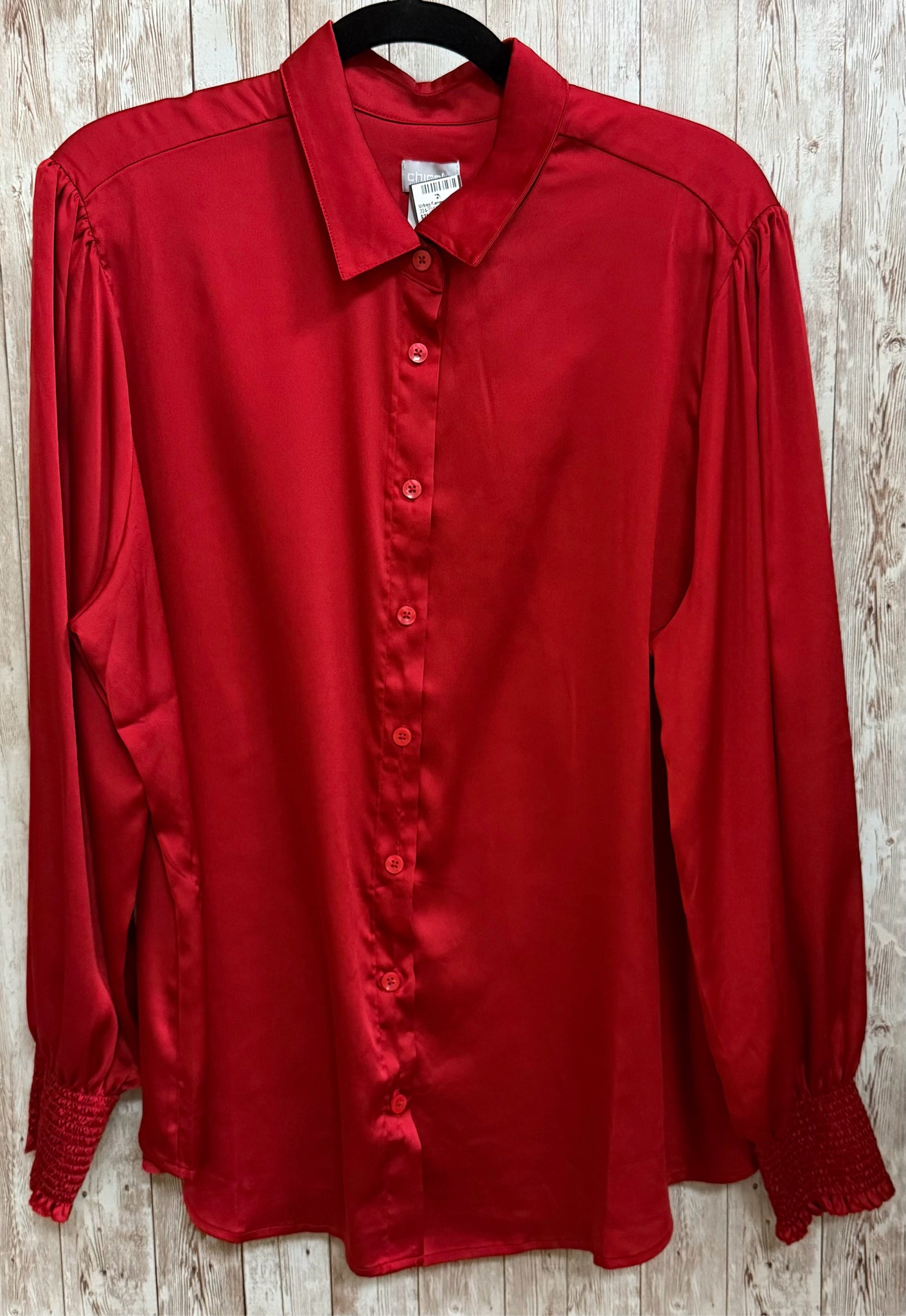 Size L CHICO'S Red Top