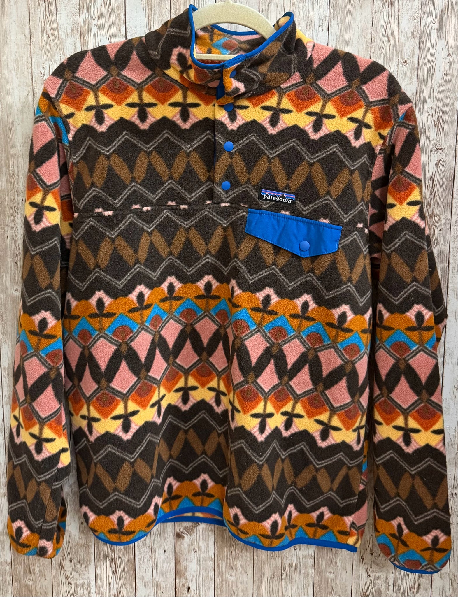 PATAGONIA Size M BROWN MULTI Fleece