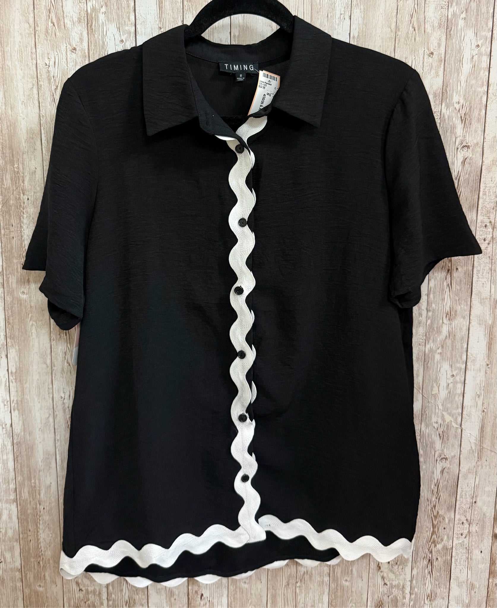 Size S TIMING Black Top