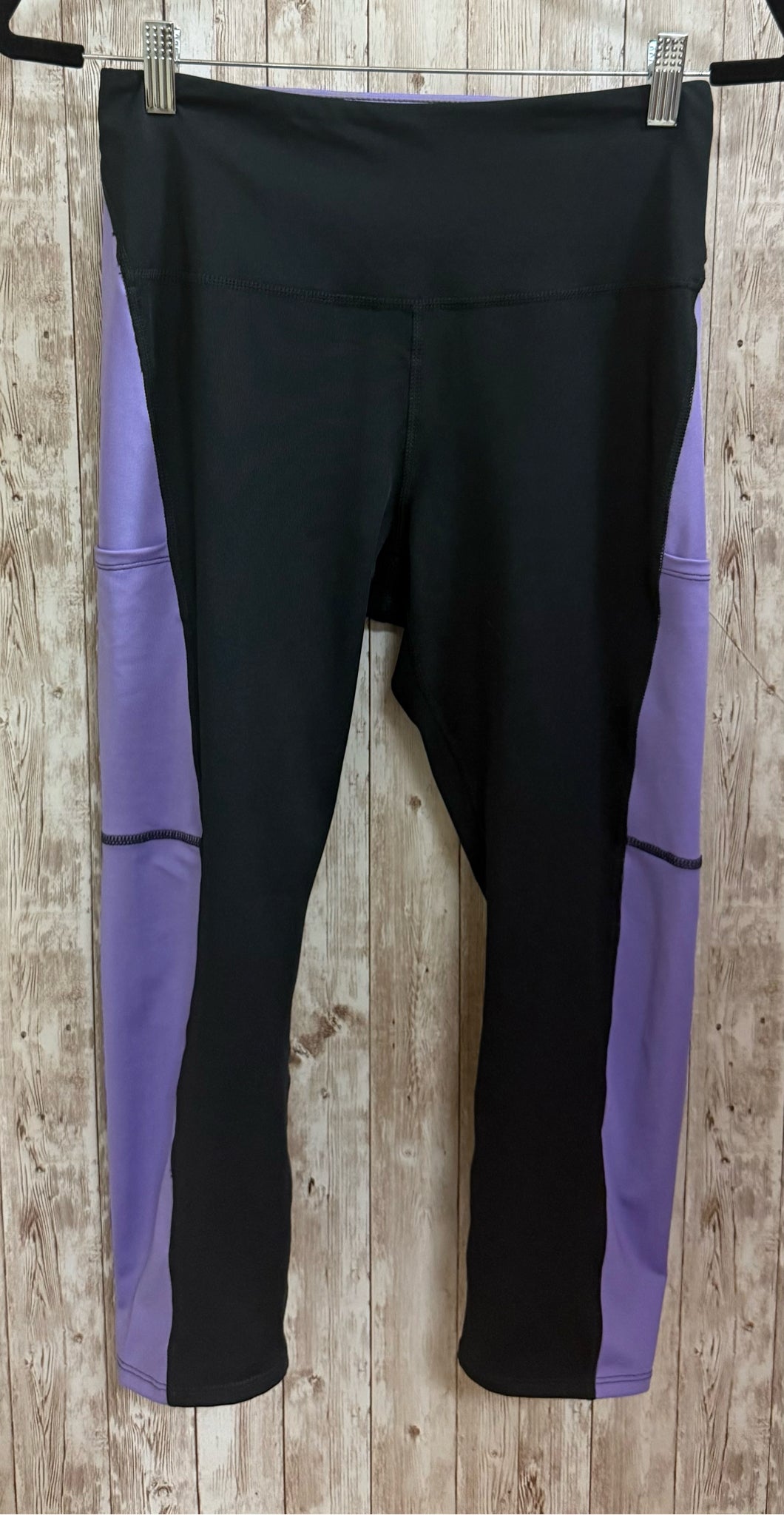 Size M RUBY RIBBON BLACK AND PURPLE 2 PC PANT SET