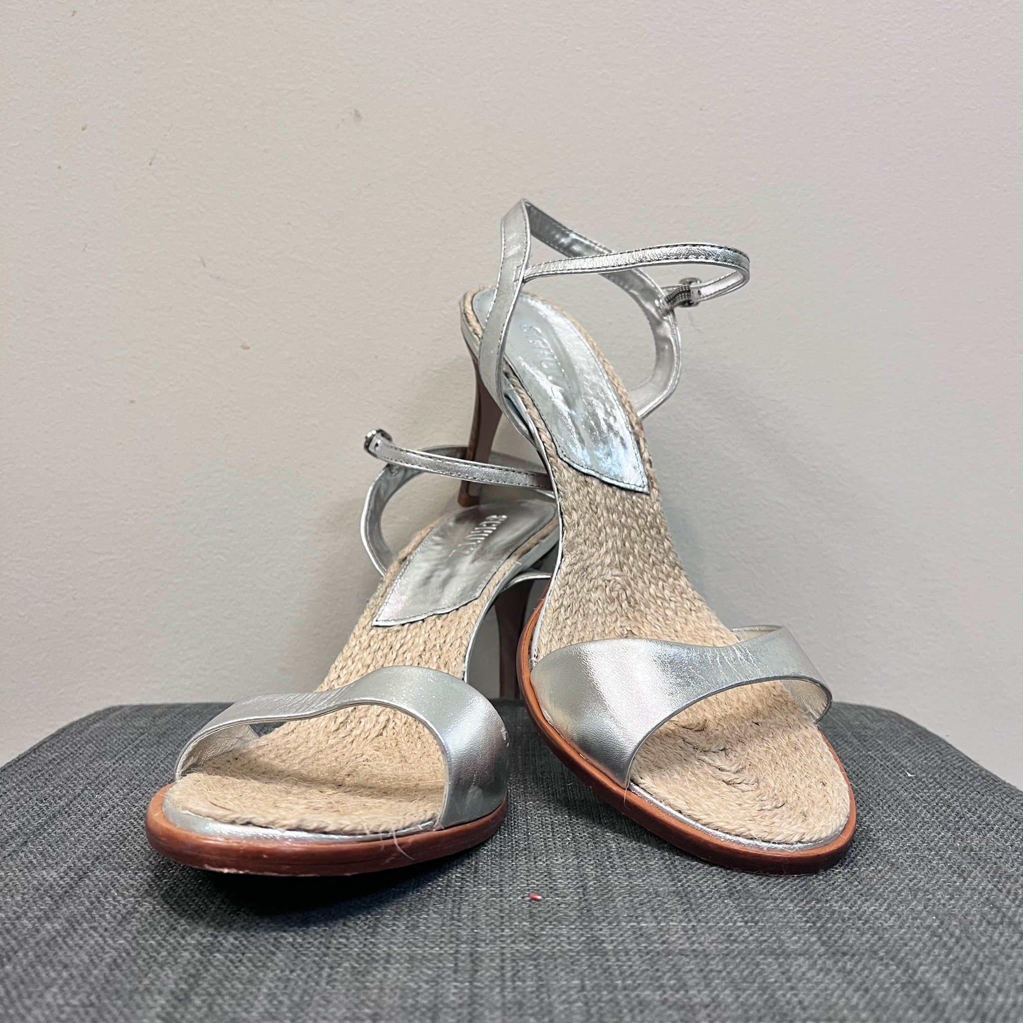 SCHUTZ 11 Silver Sandals