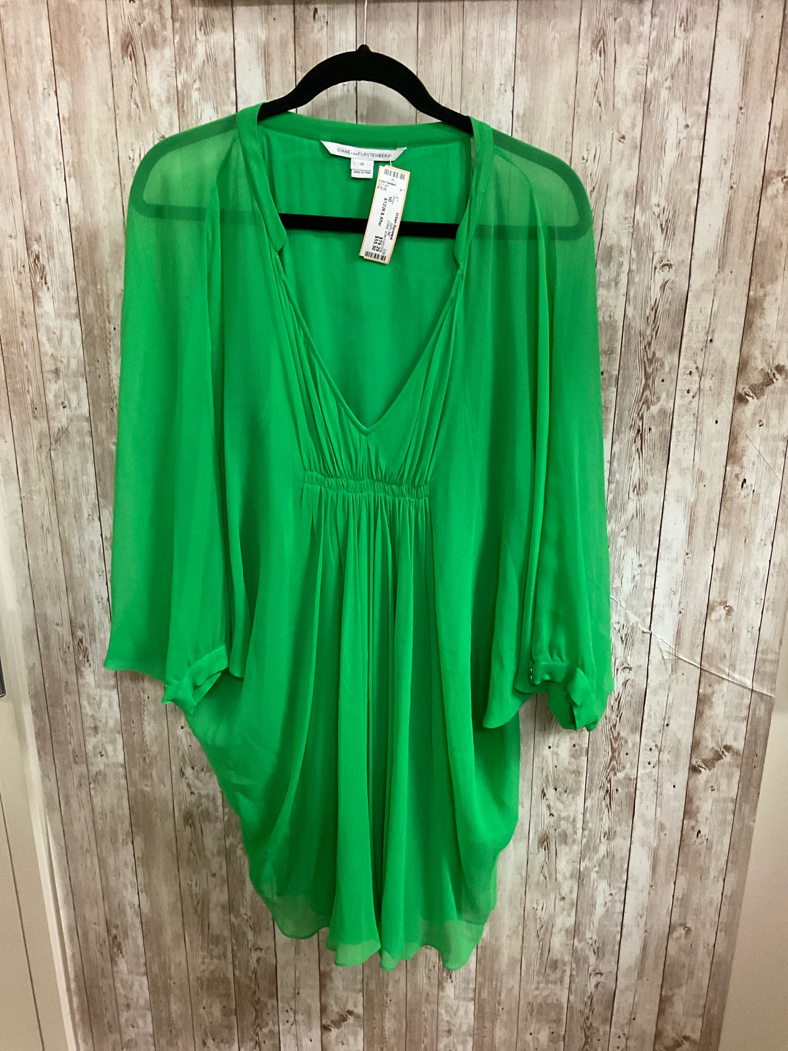 Size 10 DIANE VON FURSTEN Green Dress
