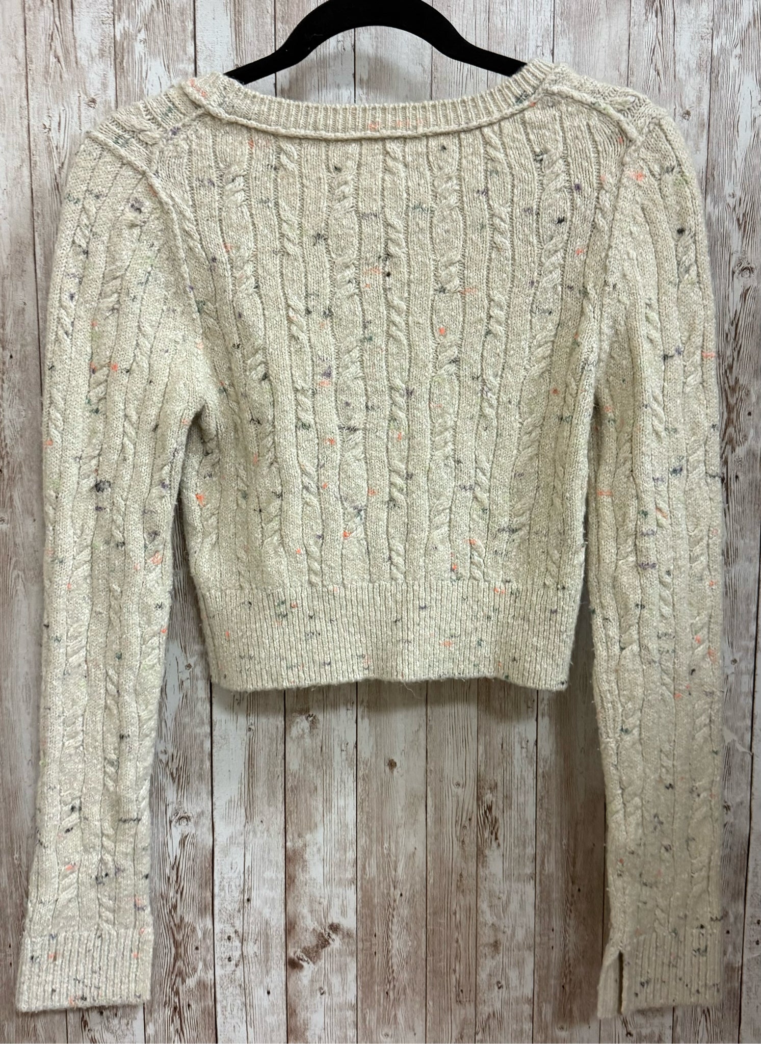 Size S PILCRO Beige Print Cardigan
