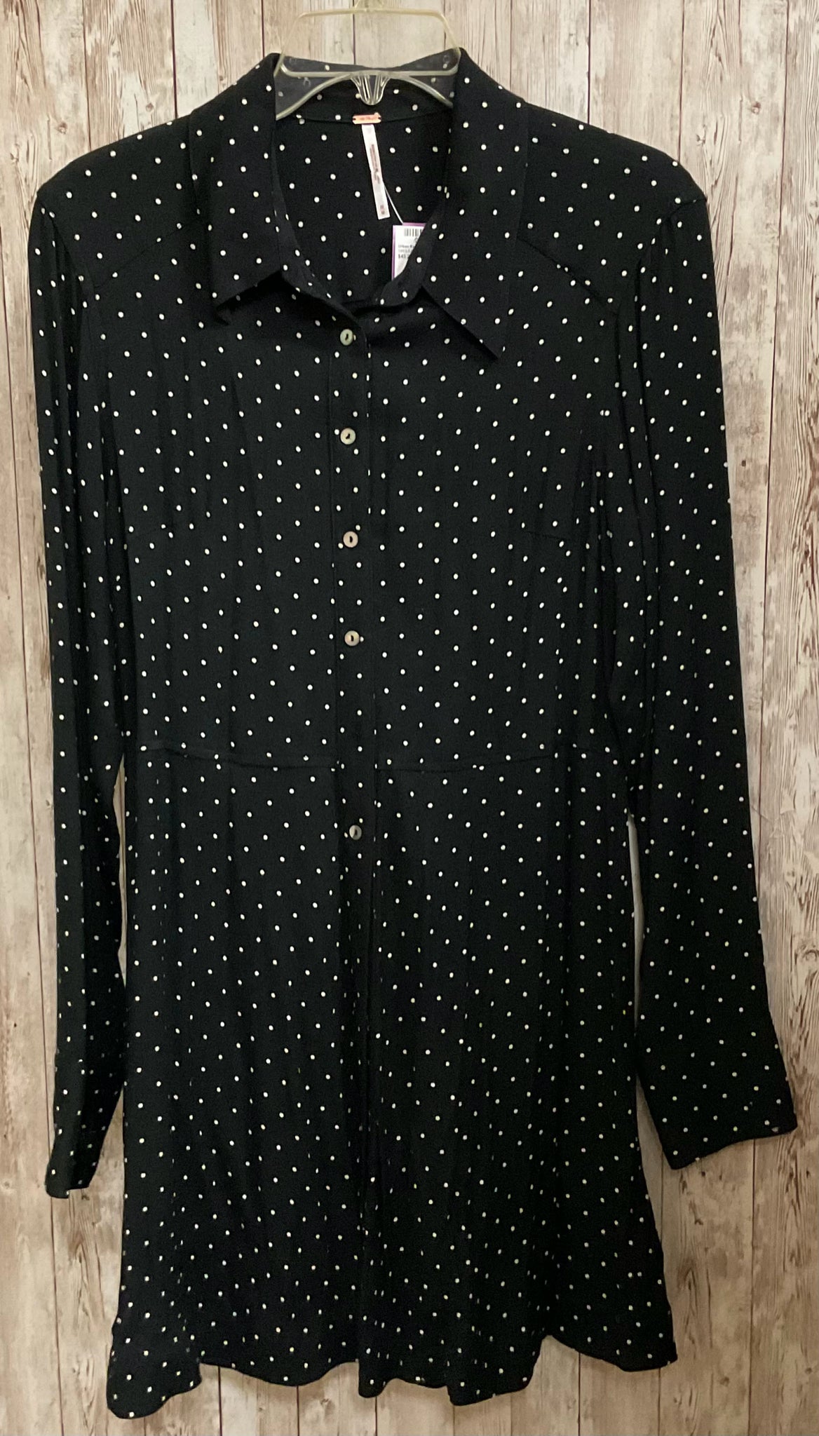 Size M FREE PEOPLE BLACK AND WHITE POLKA DOT Dress