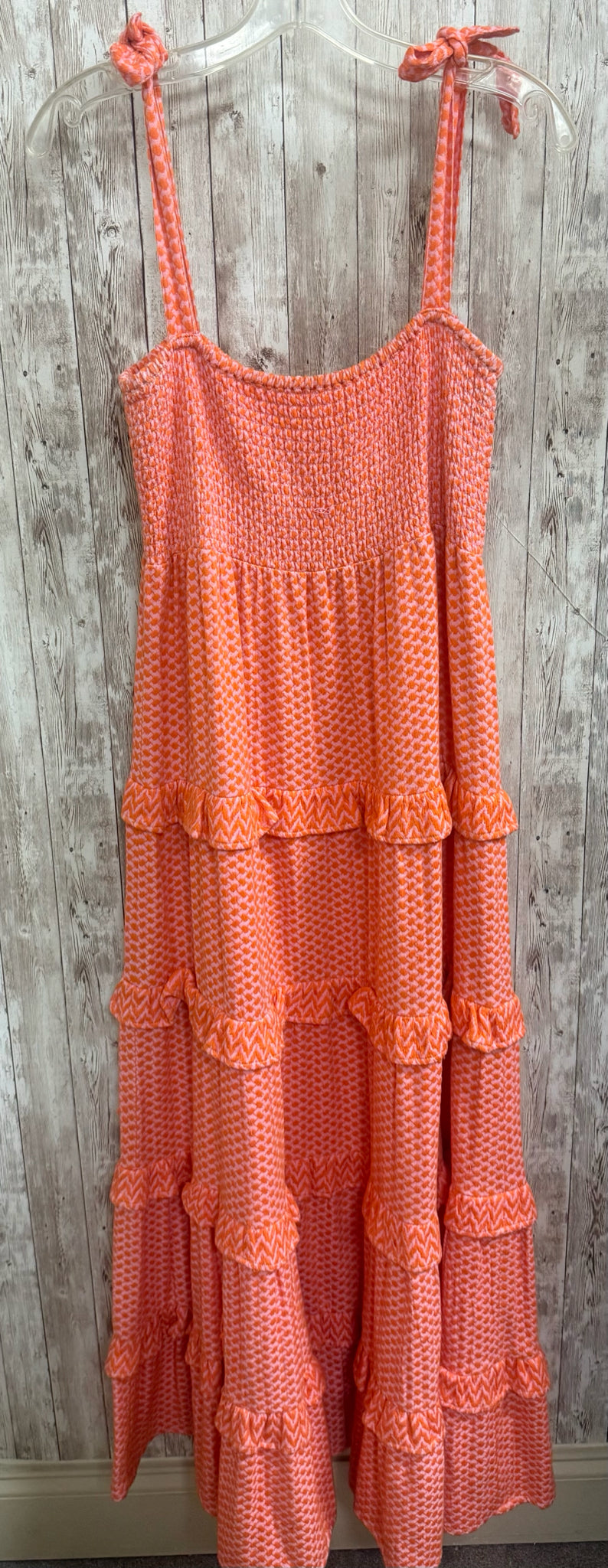 Size M CECILIE ORANGE AND PINK Dress