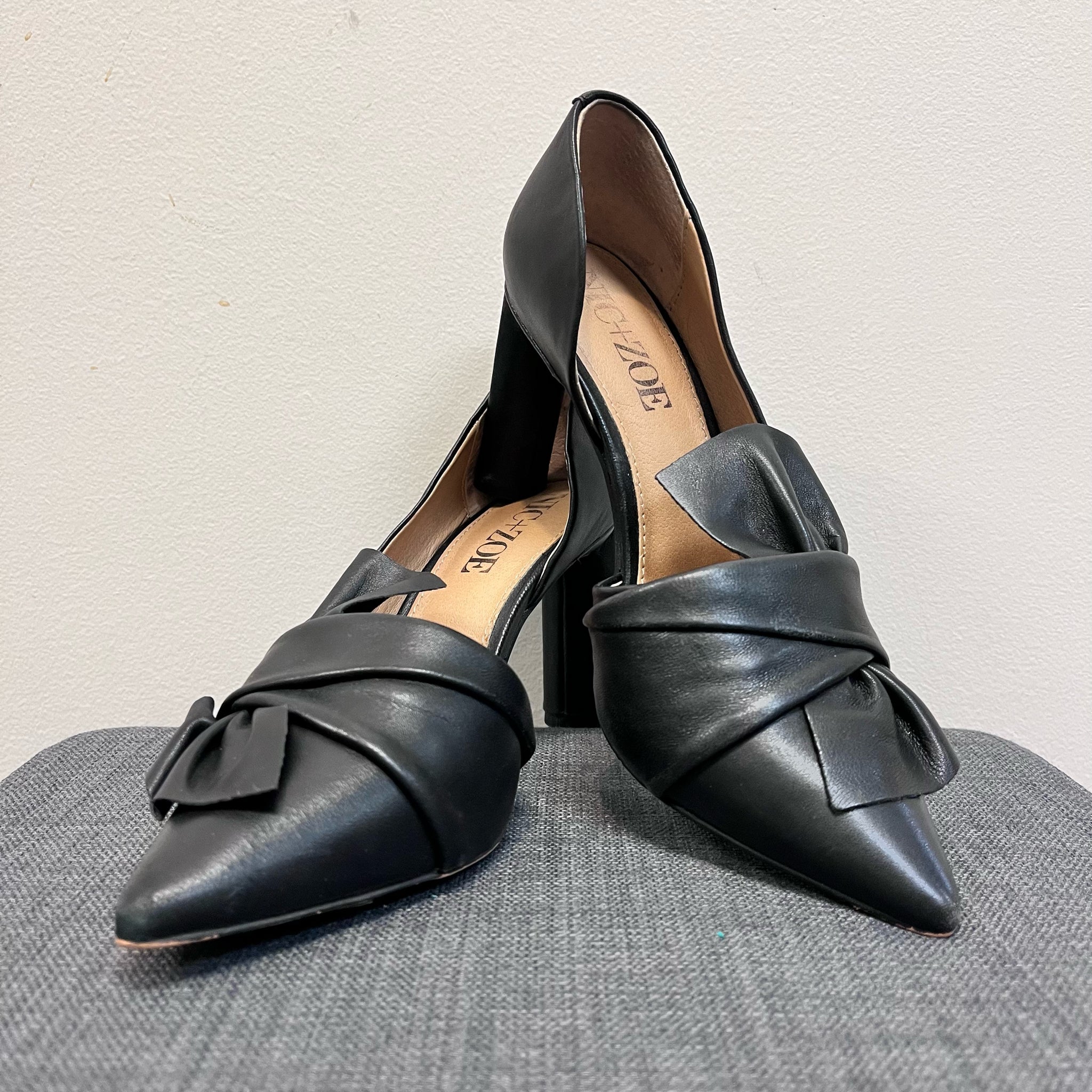 6 NIC & ZOE BLACK LEATHER SHOES