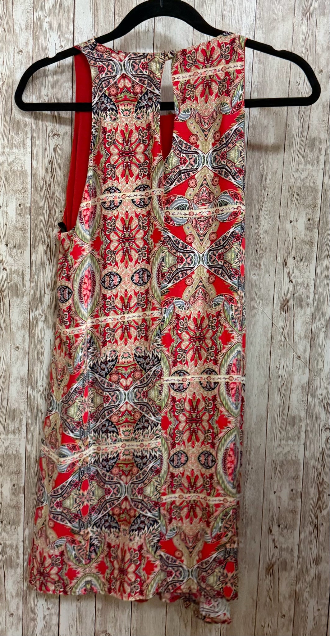 Size M LULUS Red Print Dress