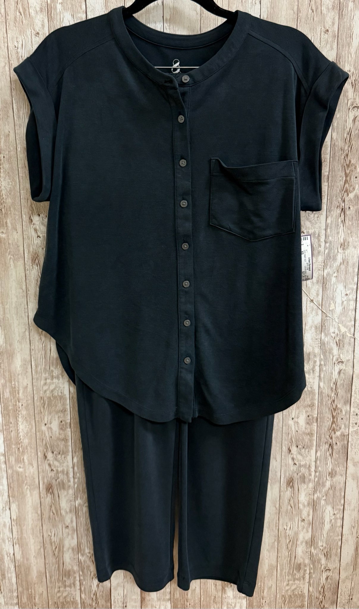 Size XS LOU & GREY Black 2 PC PANT SET