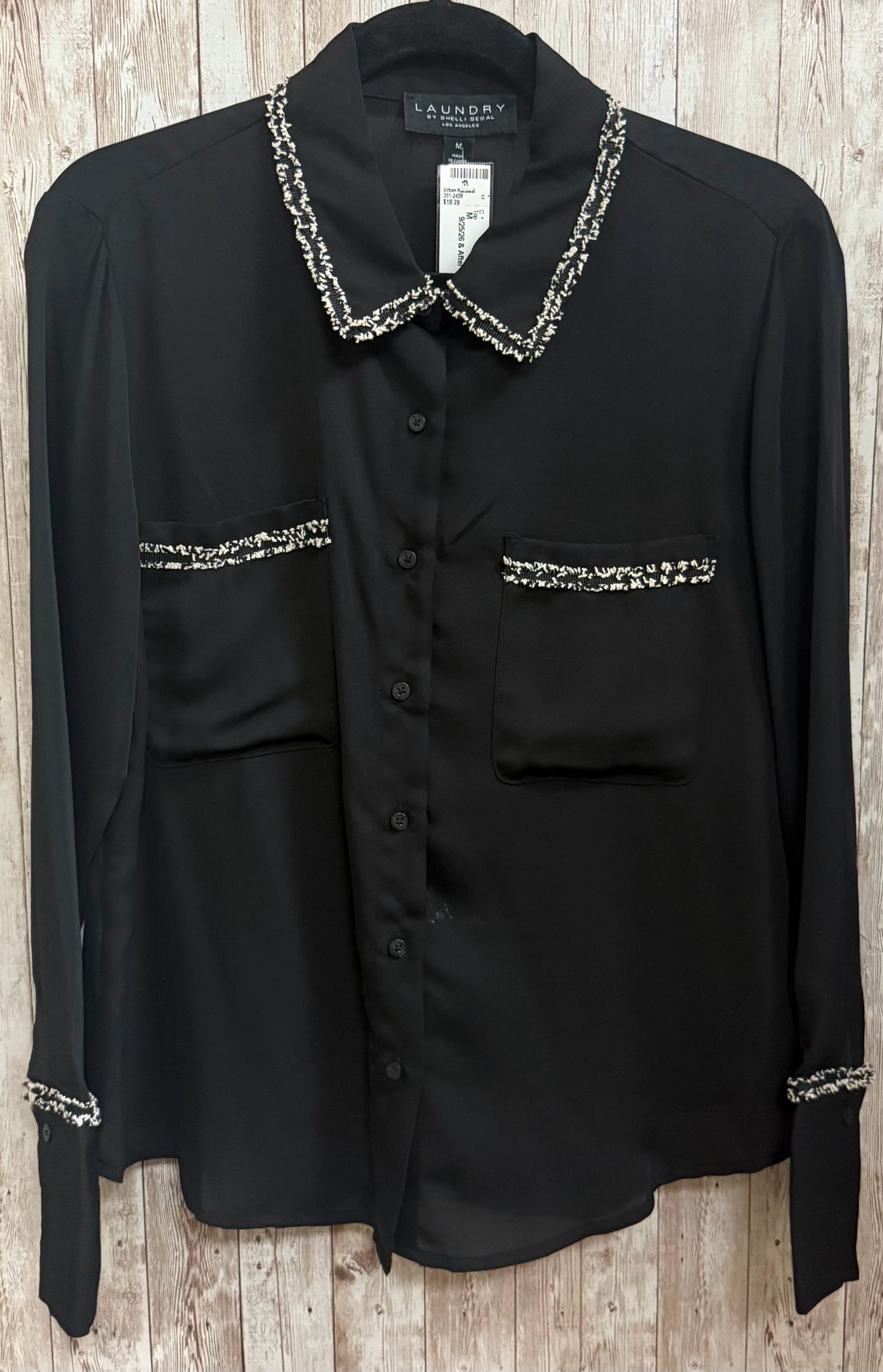 Size M LAUNDRY BY SHELLI SEGAL Black Top