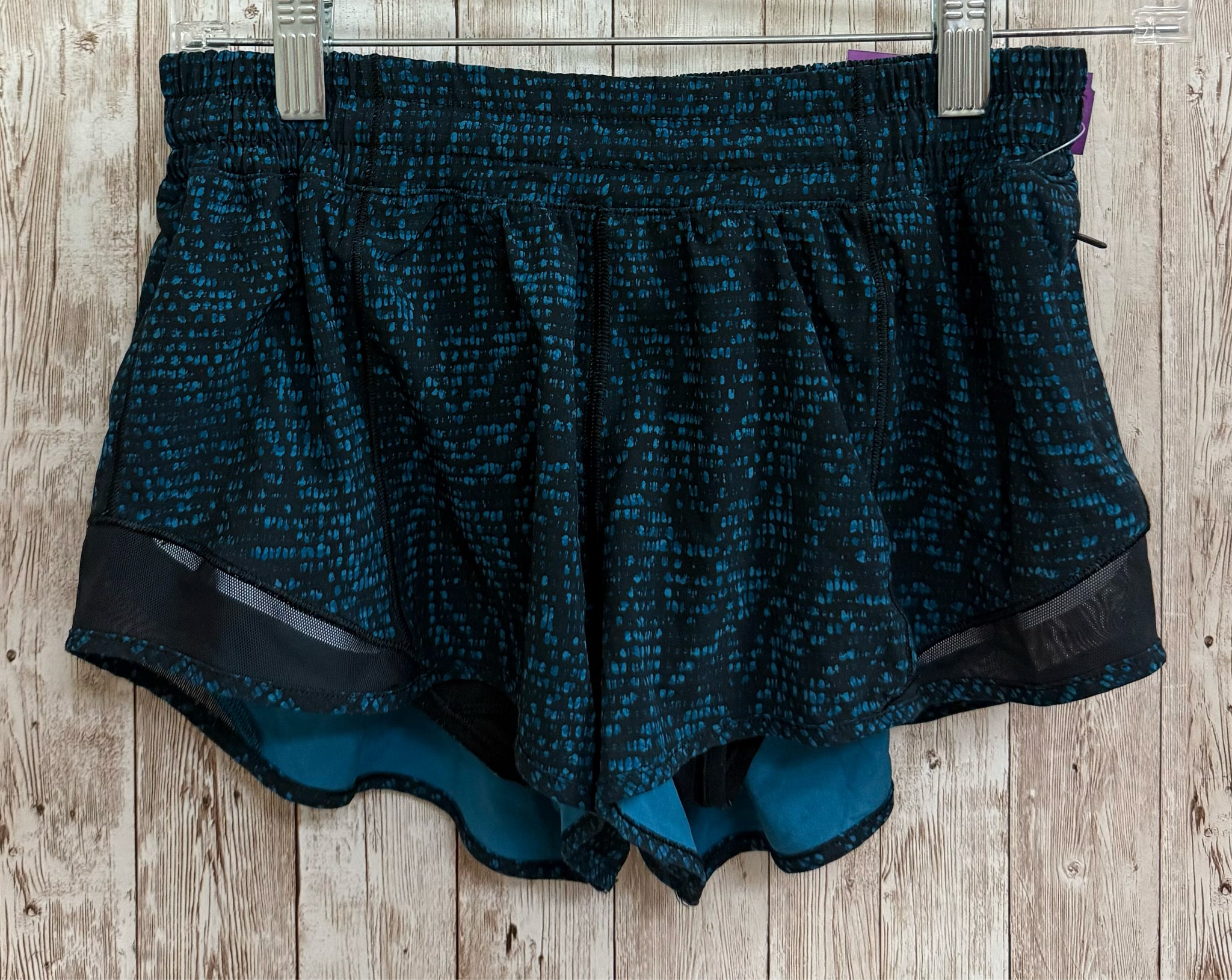 LULULEMON BLACK AND TURQUOISE Shorts