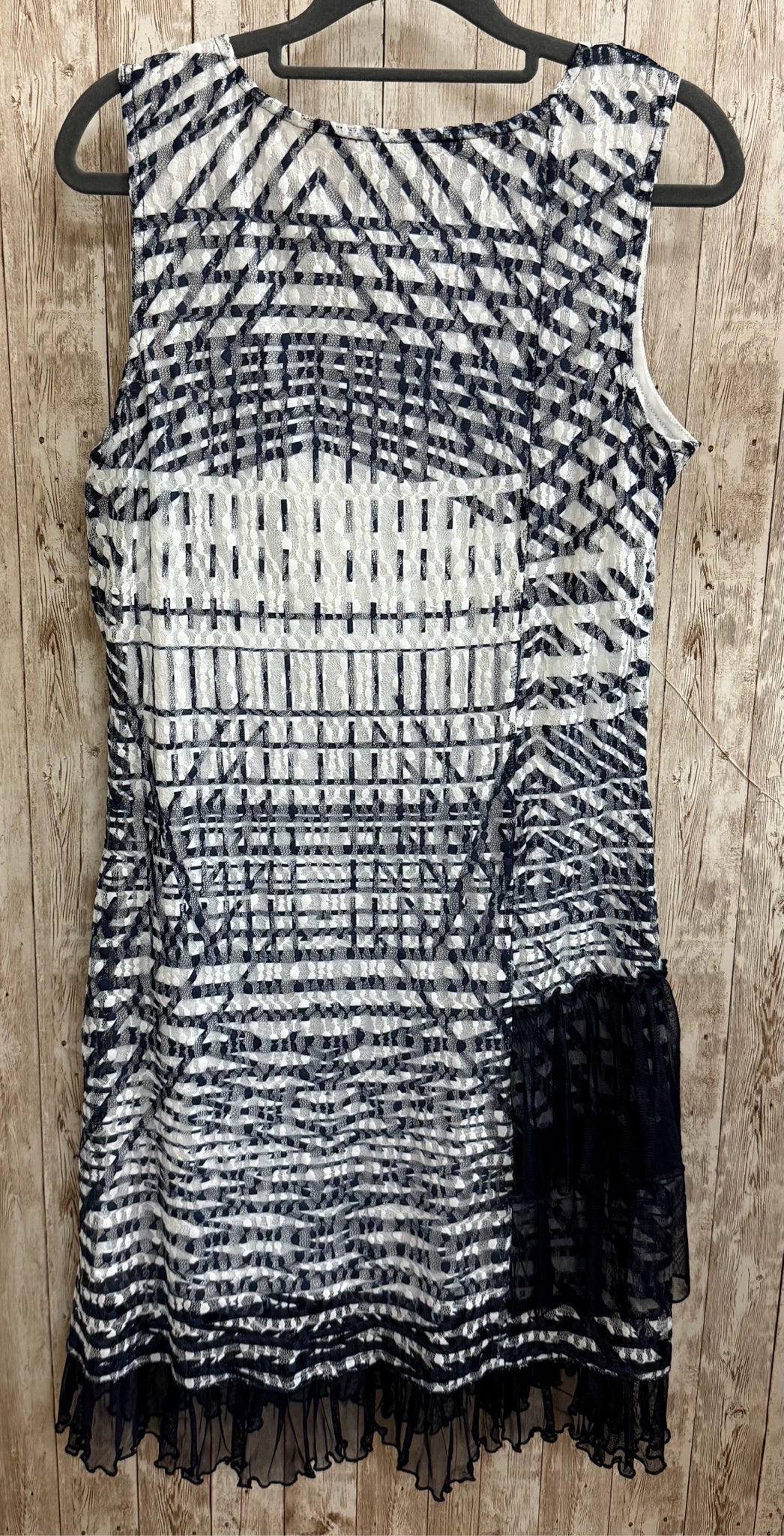 Size M TANGO MANGO NAVY AND WHITE Dress