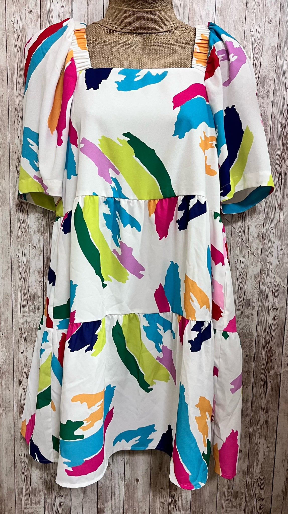 CROSBY Size XS CREAM AND PINK FLORAL Dress