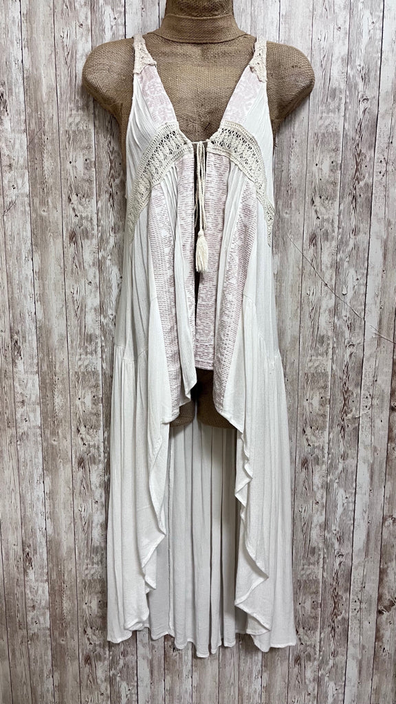 CARAPACE Size S CREAM AND PINK Duster