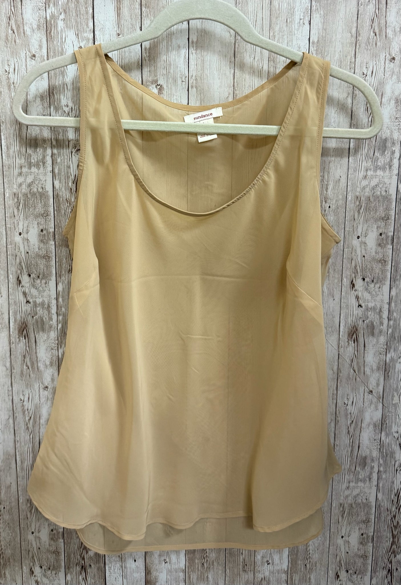 Size L SUNDANCE Tan 2 PC Top