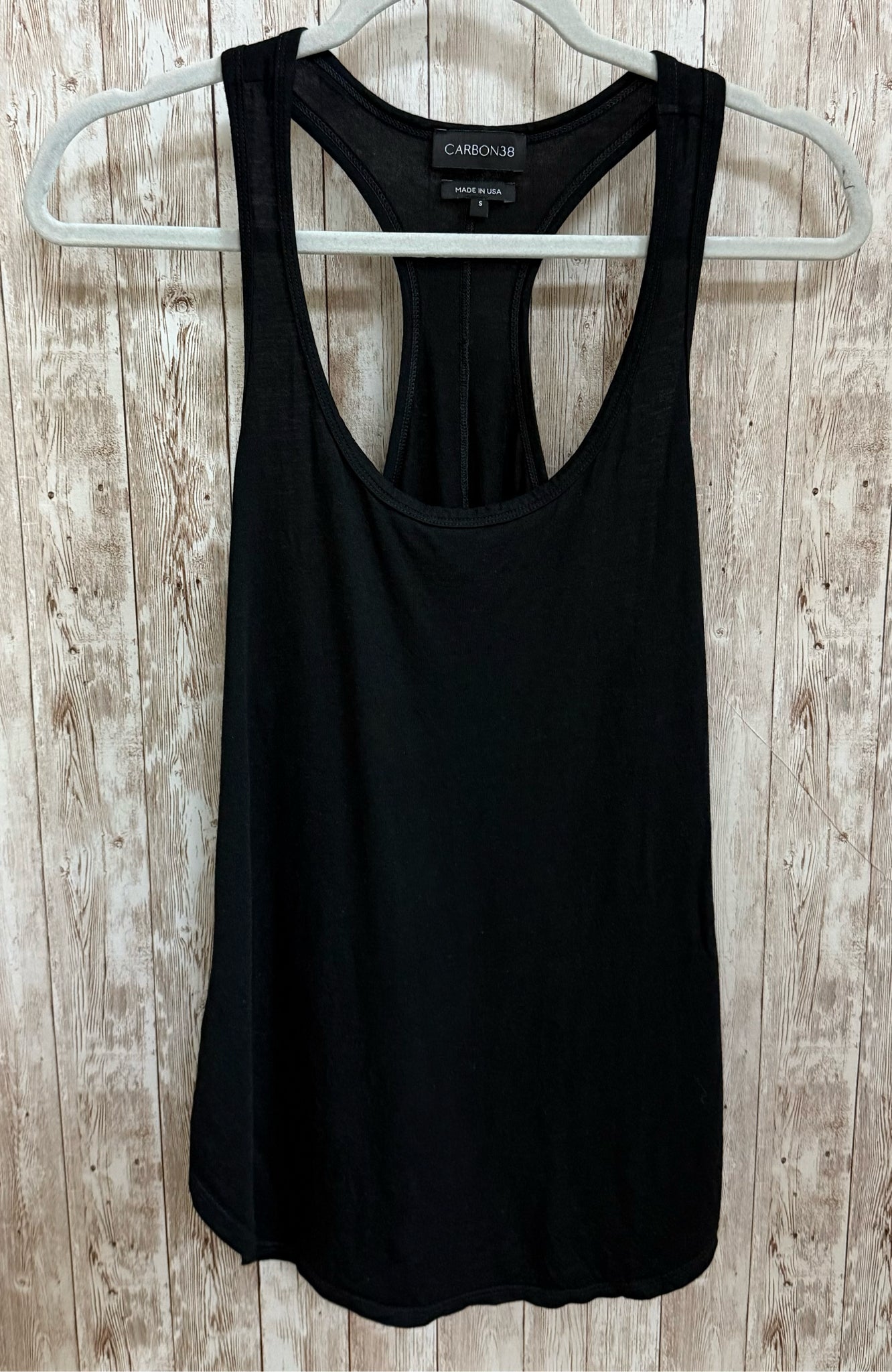 Size S CARBON 38 Black Top