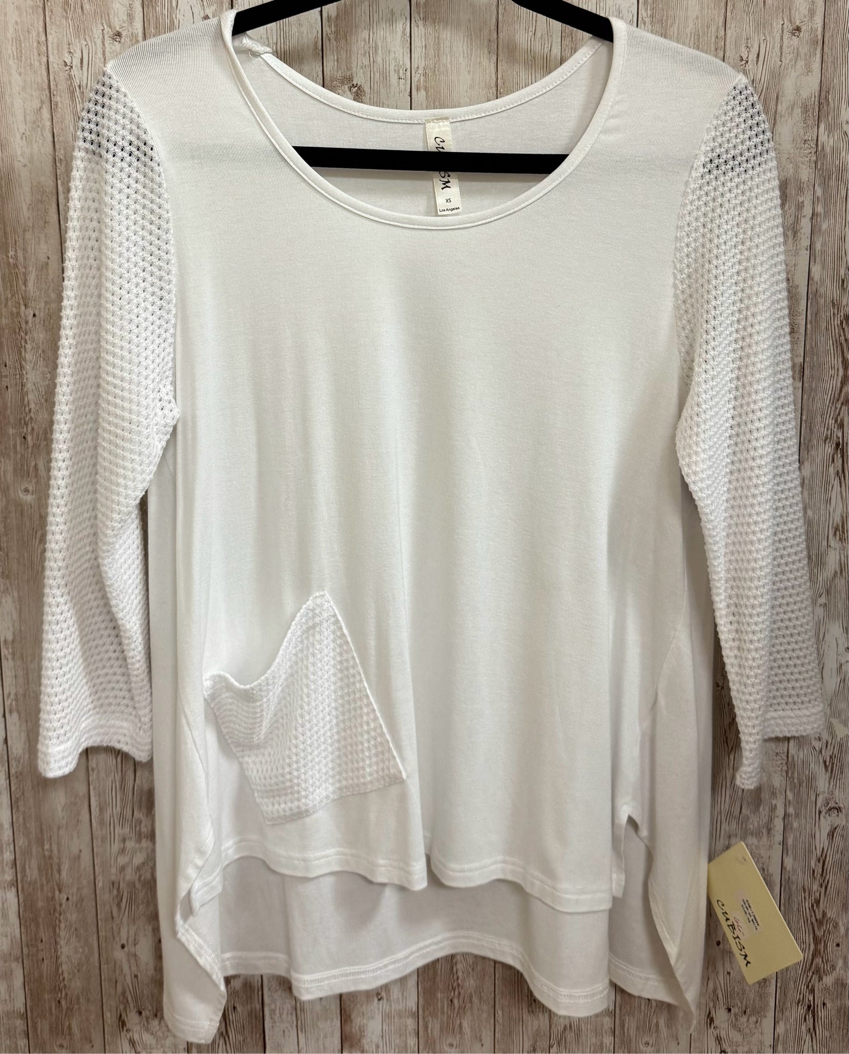 Size XS CUBISM White Top