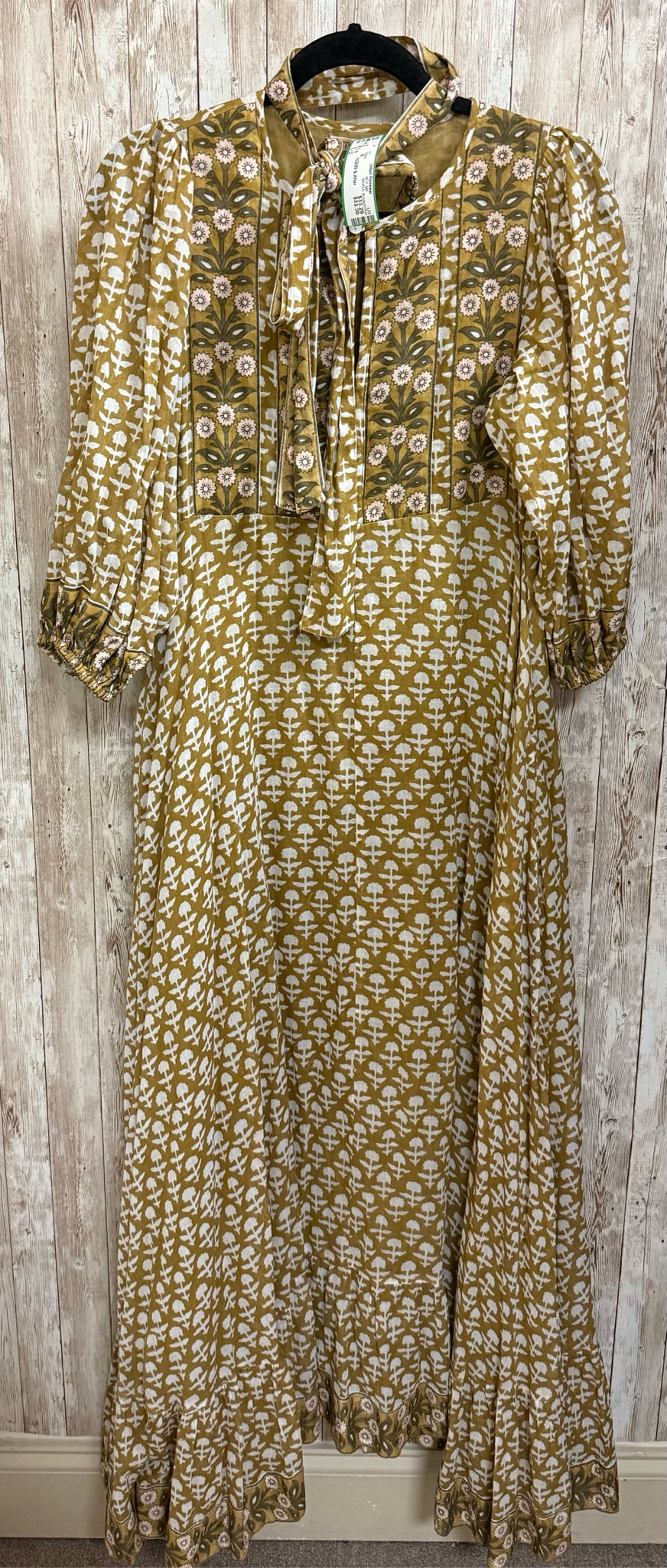 Size S MAREA Mustard Print Dress