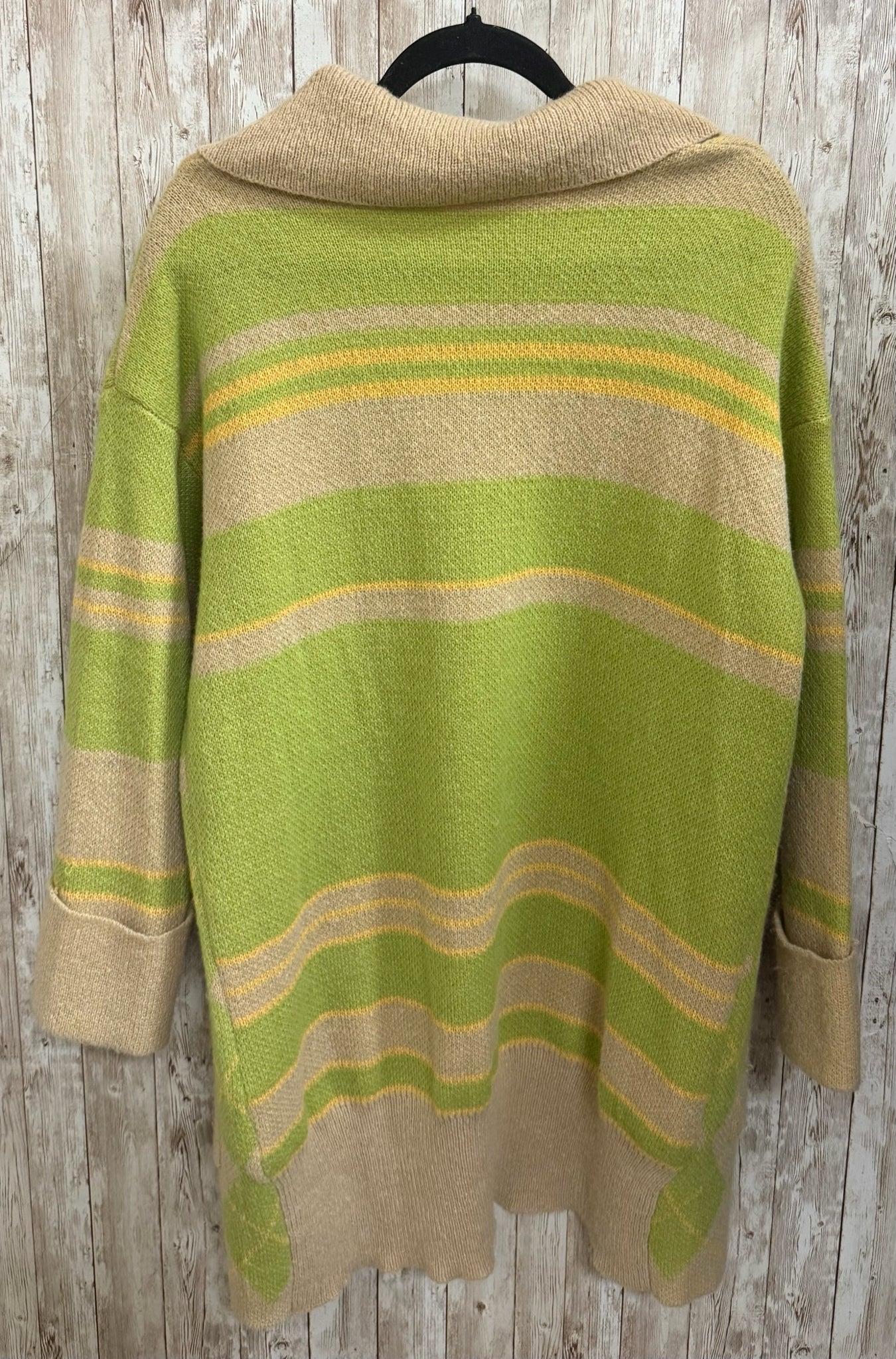 Size S Davi & Dani BEIGE & GREEN Cardigan