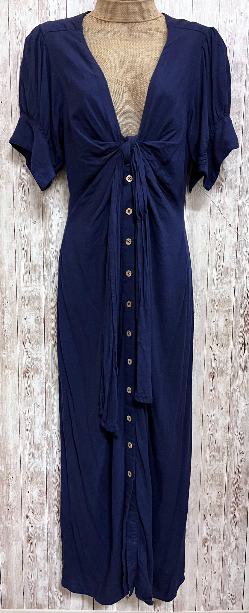 Size S FREE PEOPLE Navy Dress