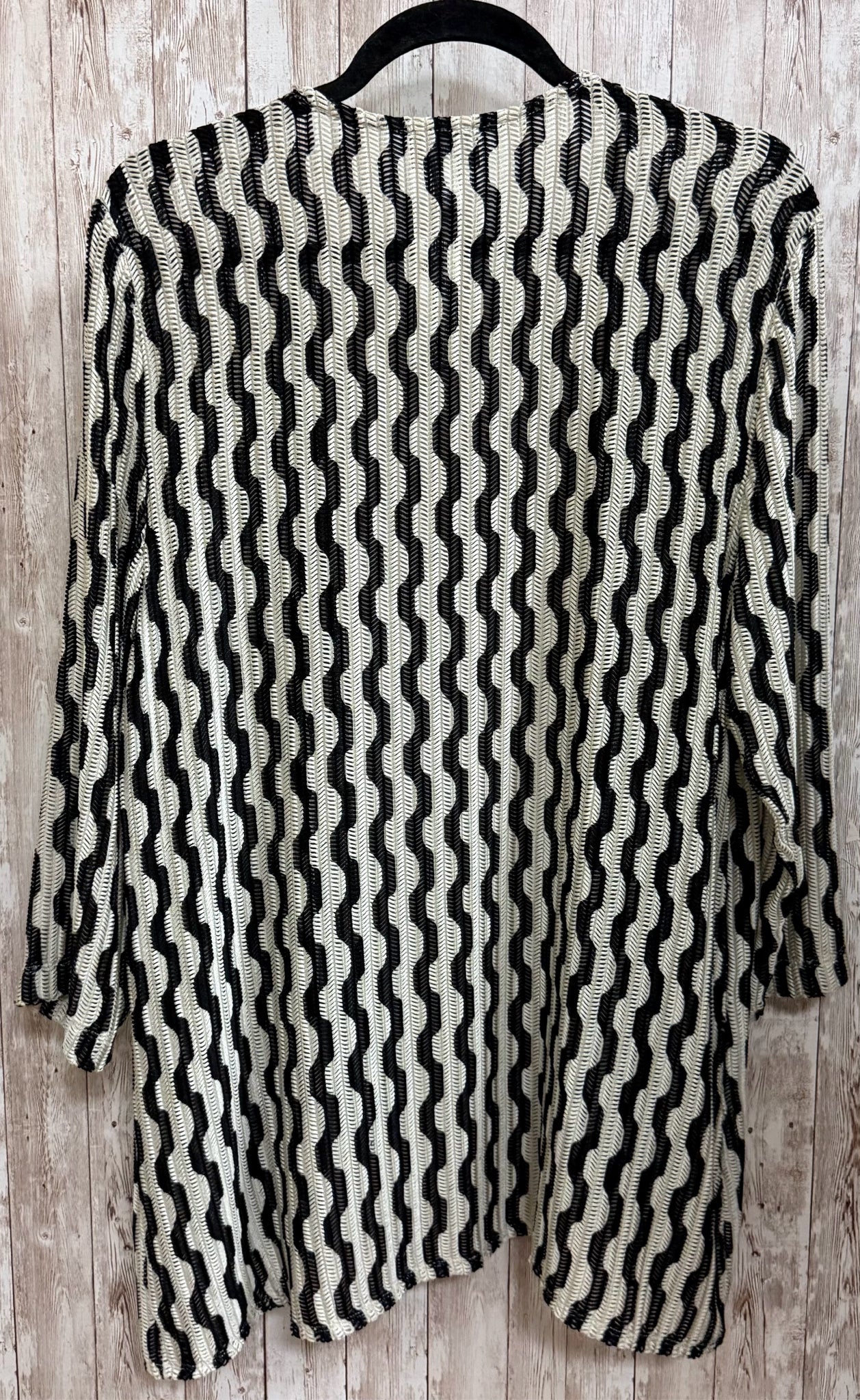 Size XL CHICO'S BEIGE AND BLACK Cardigan